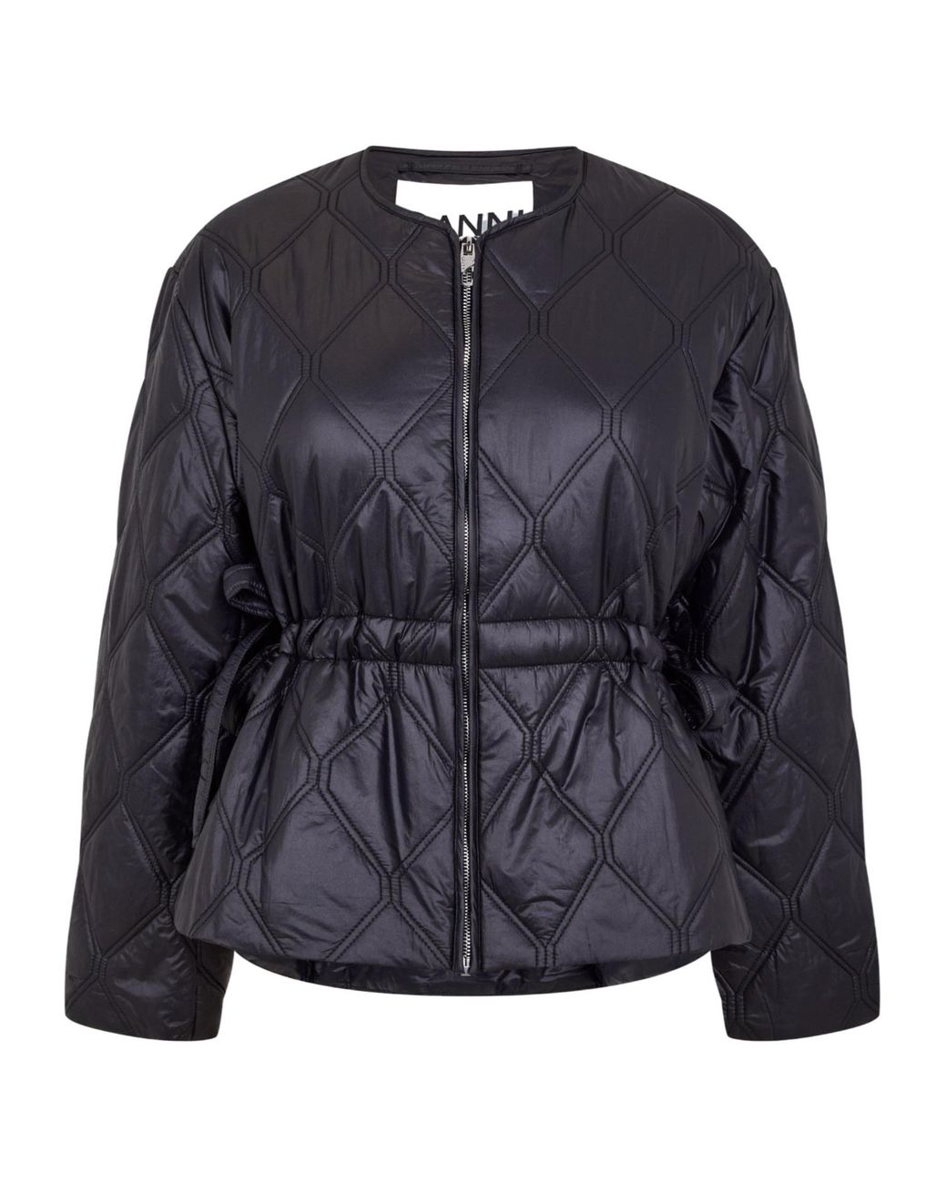 Ganni Blue Glossy Jacket
