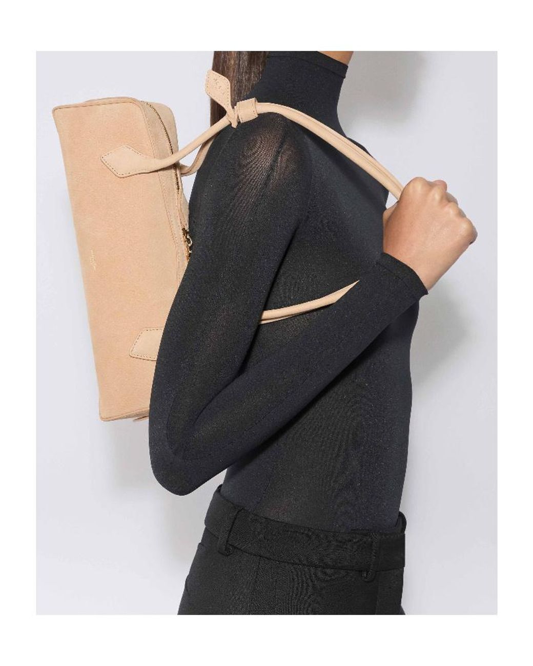 Alaïa Natural Alaïa Le Teckel Medium Shoulder Bag
