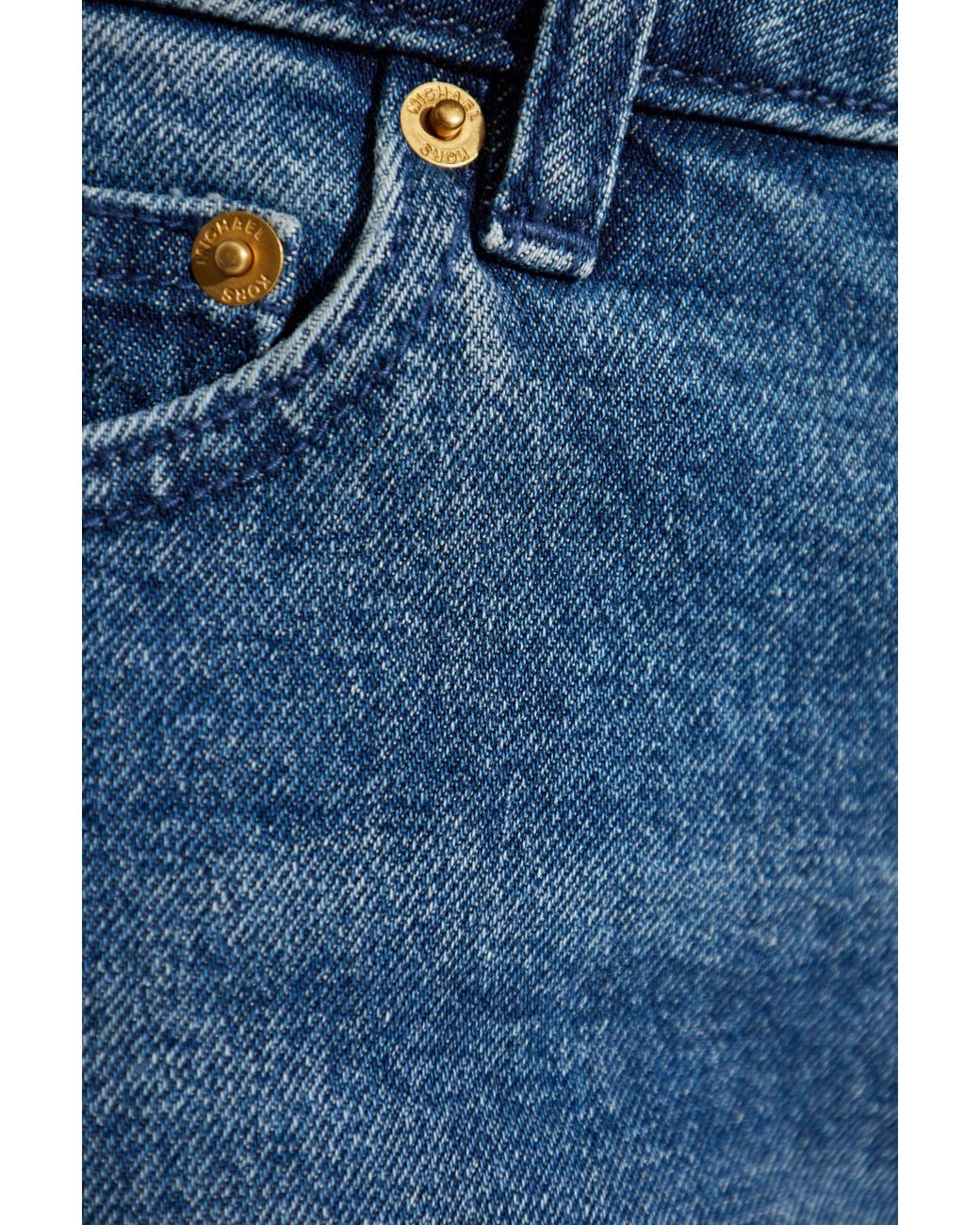 MICHAEL Michael Kors Blue Straight-Leg Stretch Denim Jeans