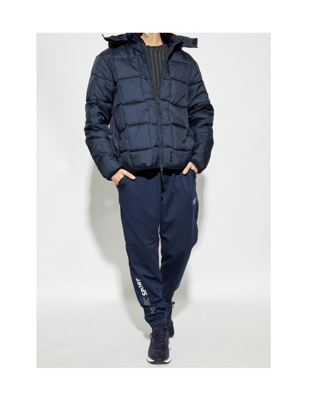 EA7 Blue Winter Jackets for men