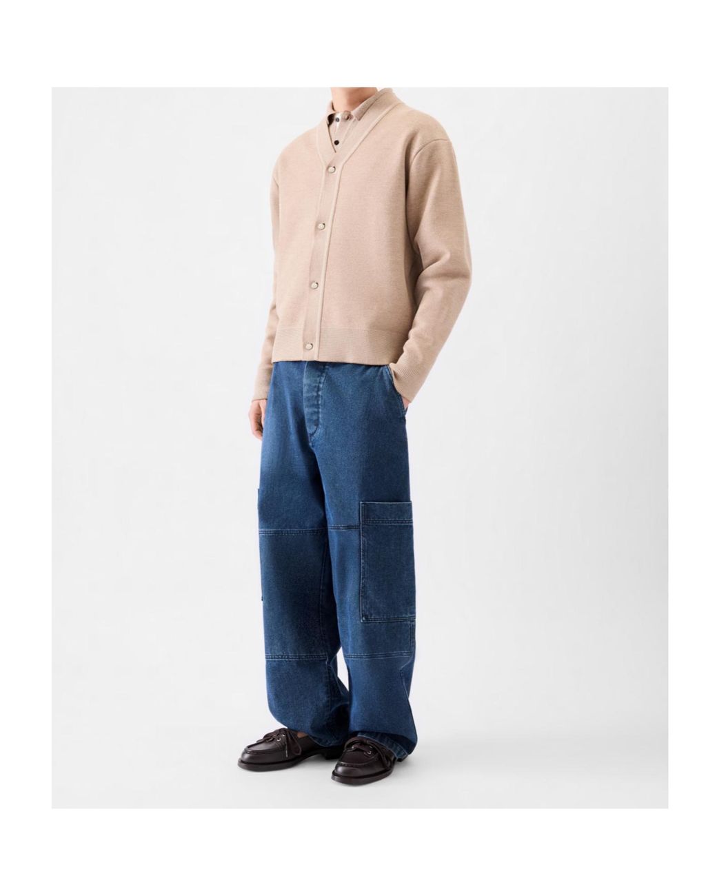 Jacquemus Blue Carré De-Nîmes Wide-Leg Jeans for men
