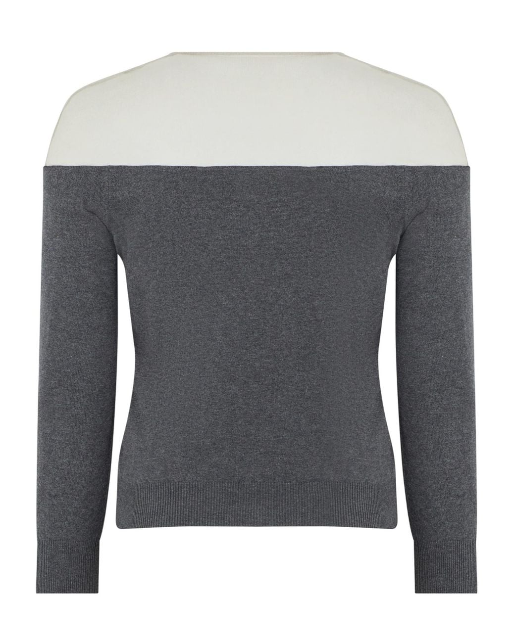 MM6 by Maison Margiela Blue Sheer-Panel Buttoned Cardigan