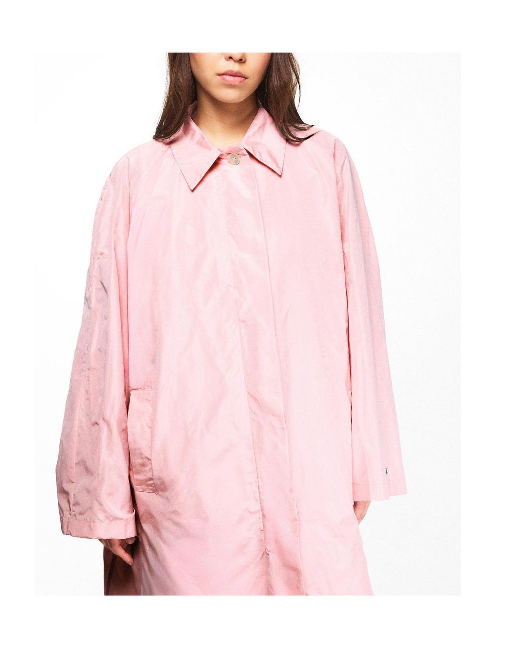 Prada Pink Minimalist Trench Coat