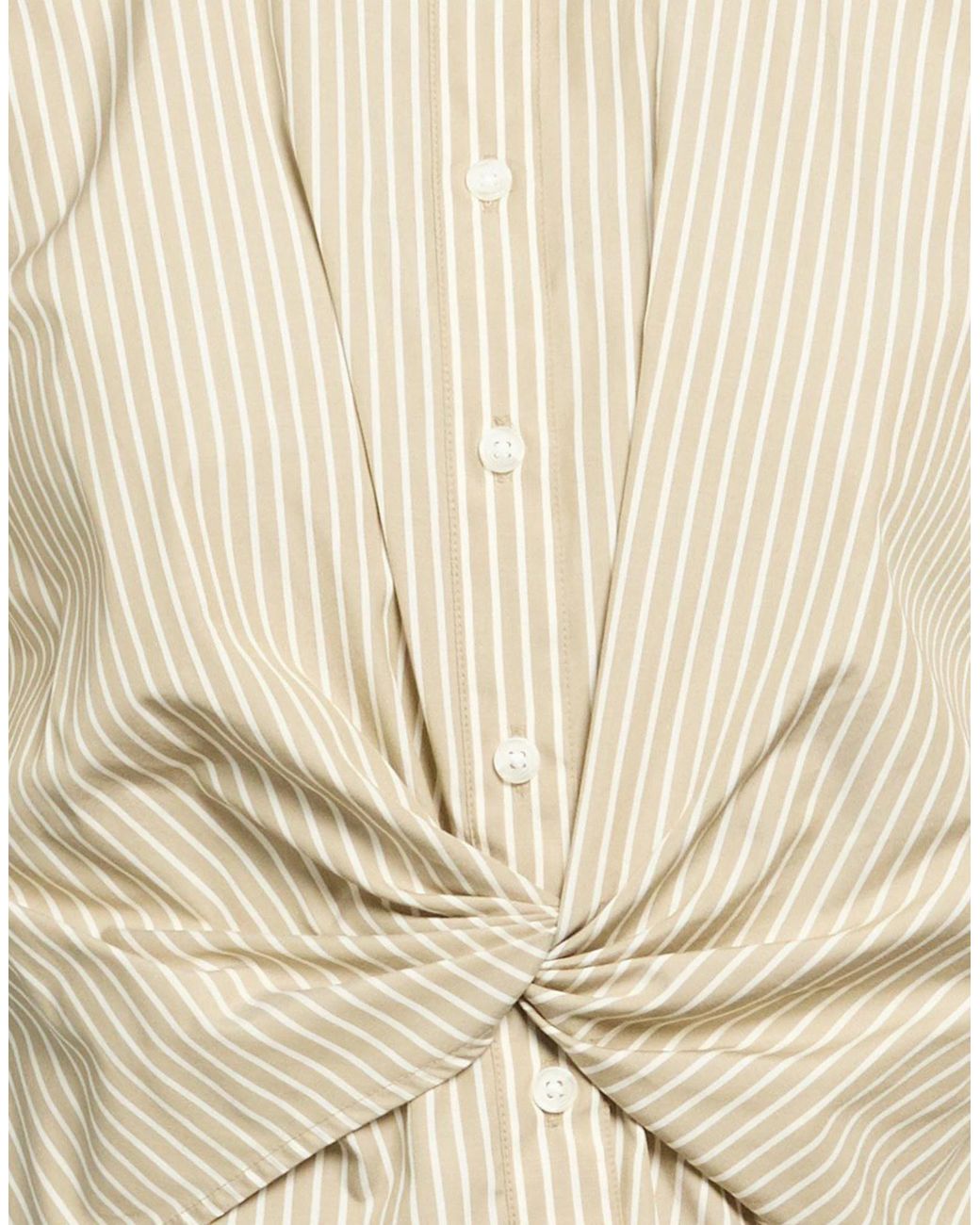 Rag & Bone Natural Striped Short-Sleeve Shirt