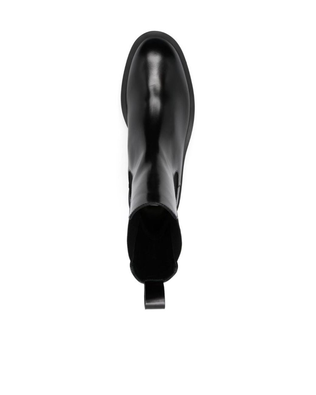 Jil Sander Black Round Toe Chelsea Boots for men