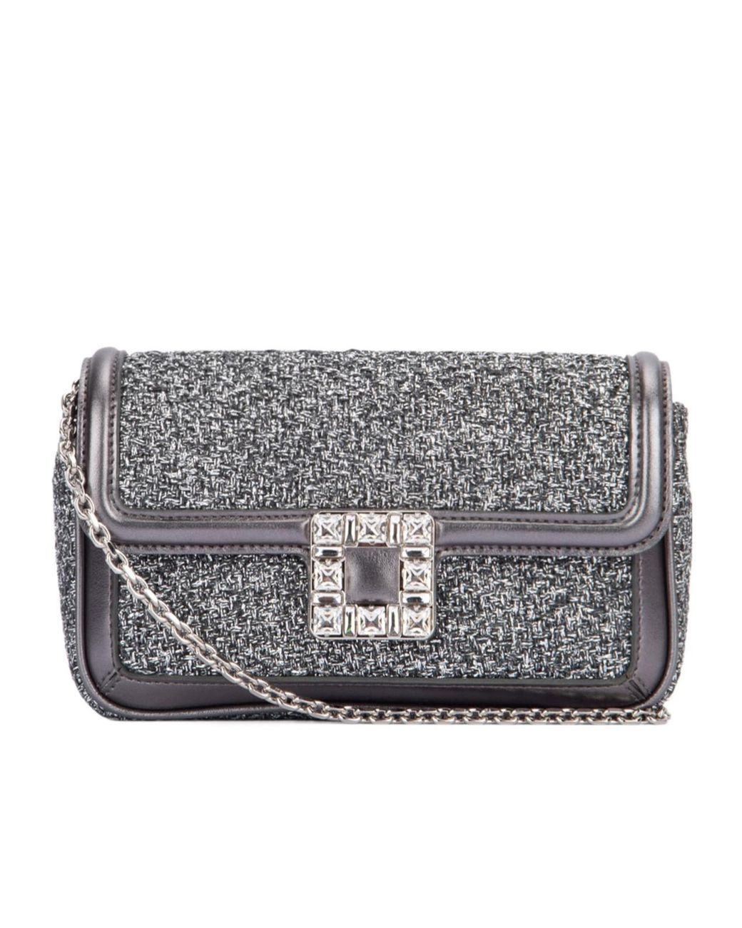 Roger Vivier Gray Evening Shoulder Bag