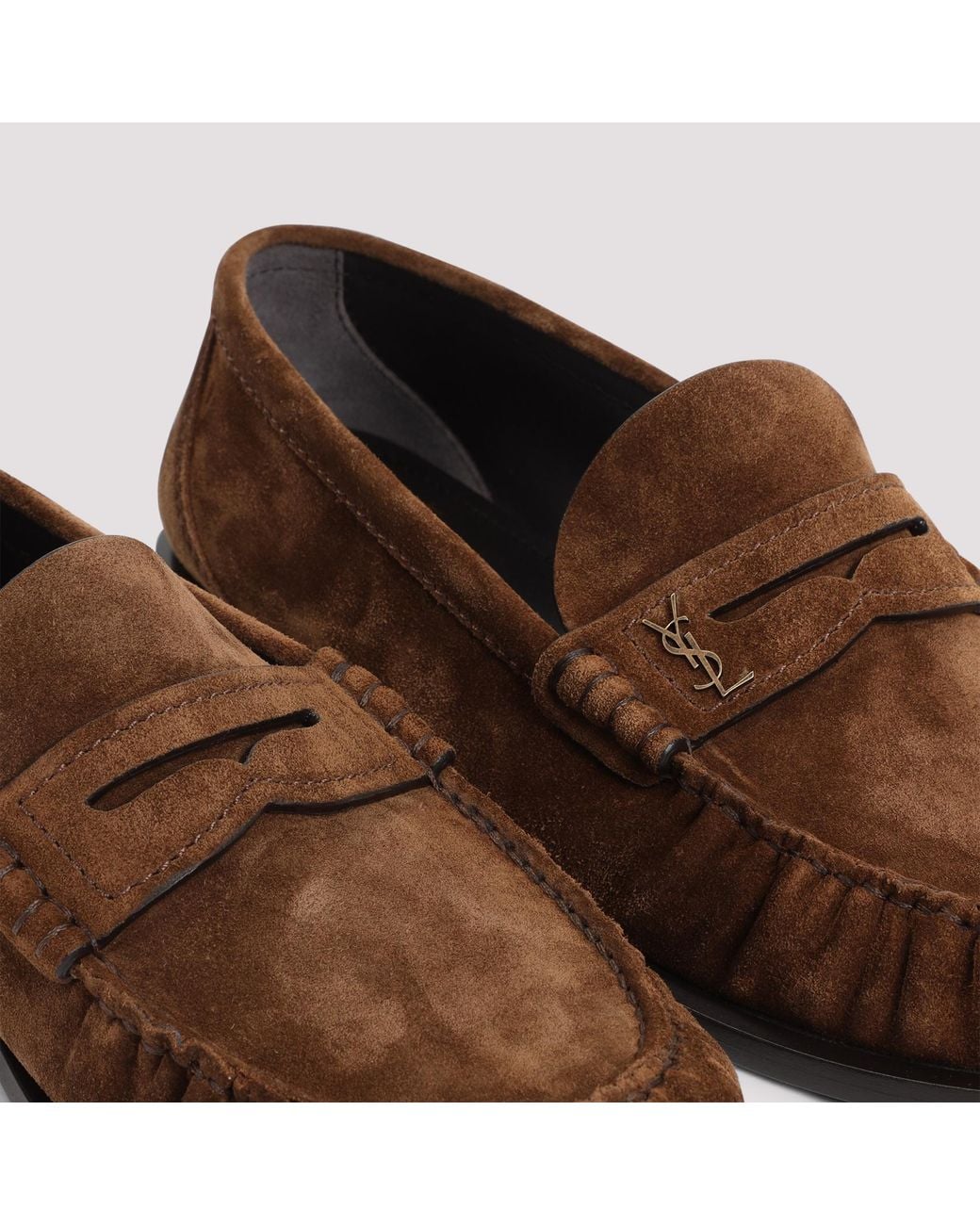 Saint Laurent Brown Loafers