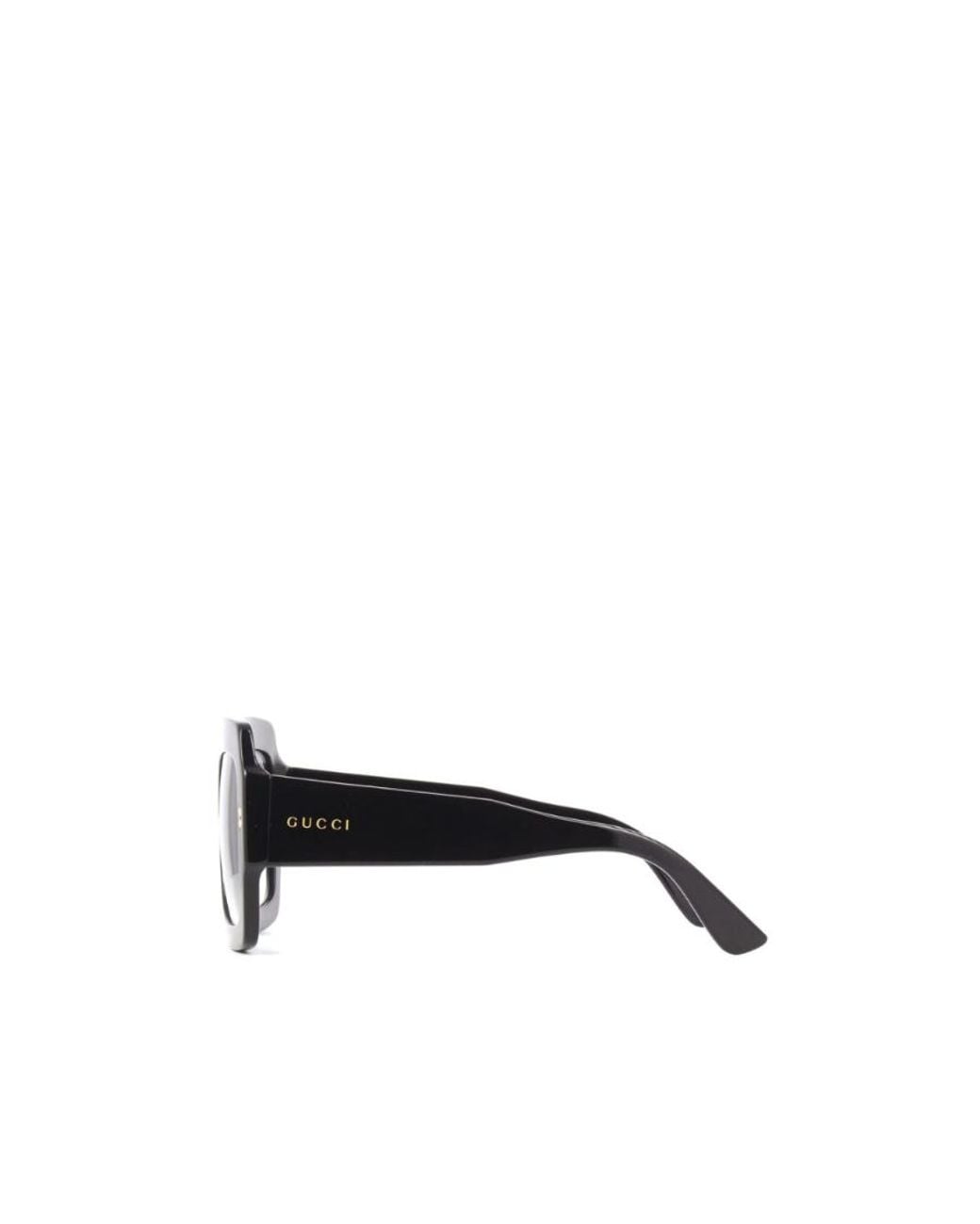 Gucci Blue Eyewear Square Frame Sunglasses