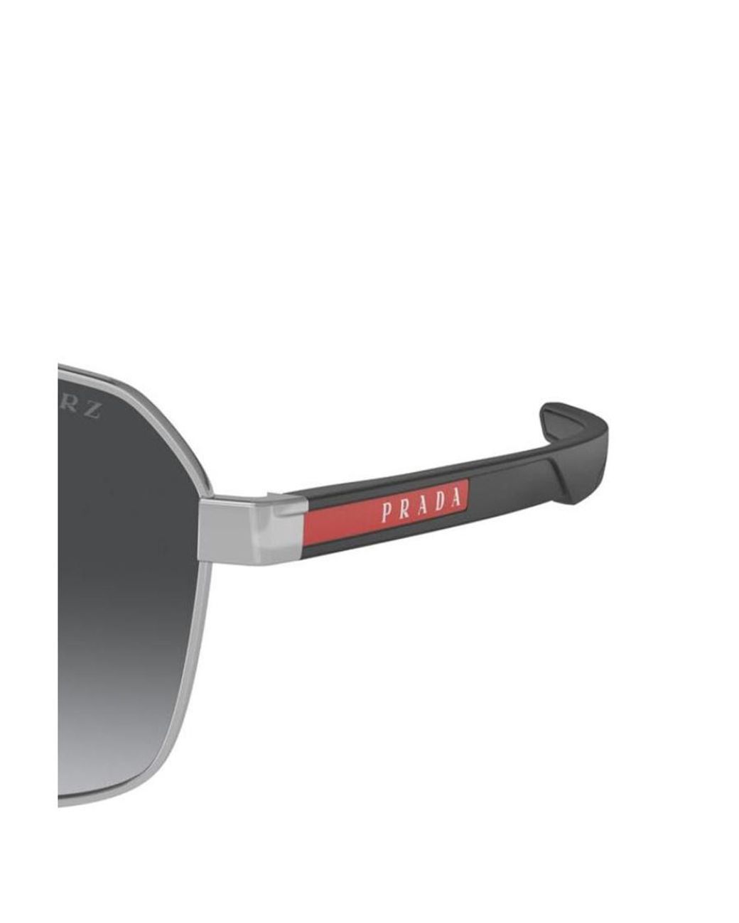 Prada Linea Rossa Multicolor Prada Eyewear Linea Rossa Rectangular Frame Sunglasses for men