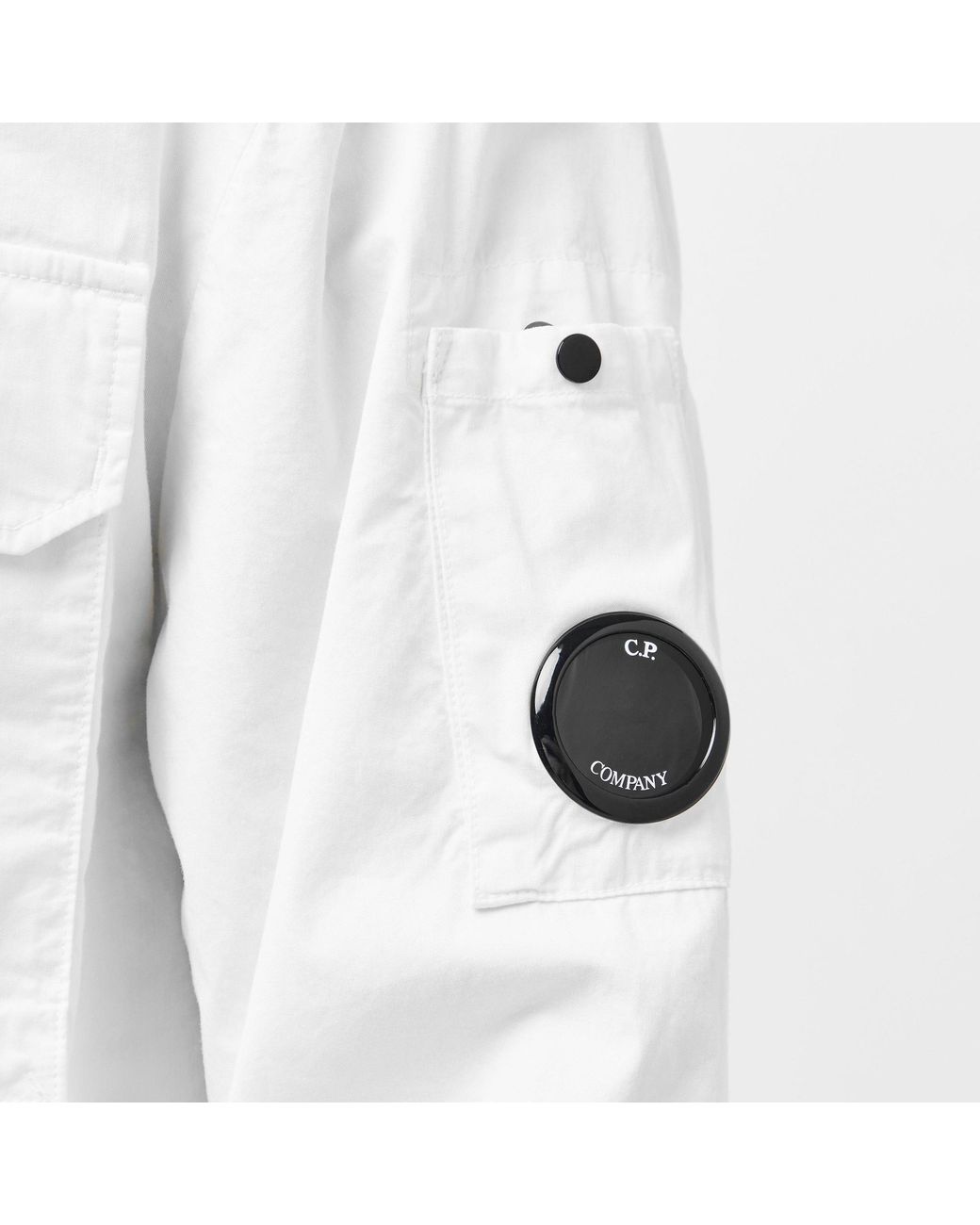 C P Company White Overshirt for men