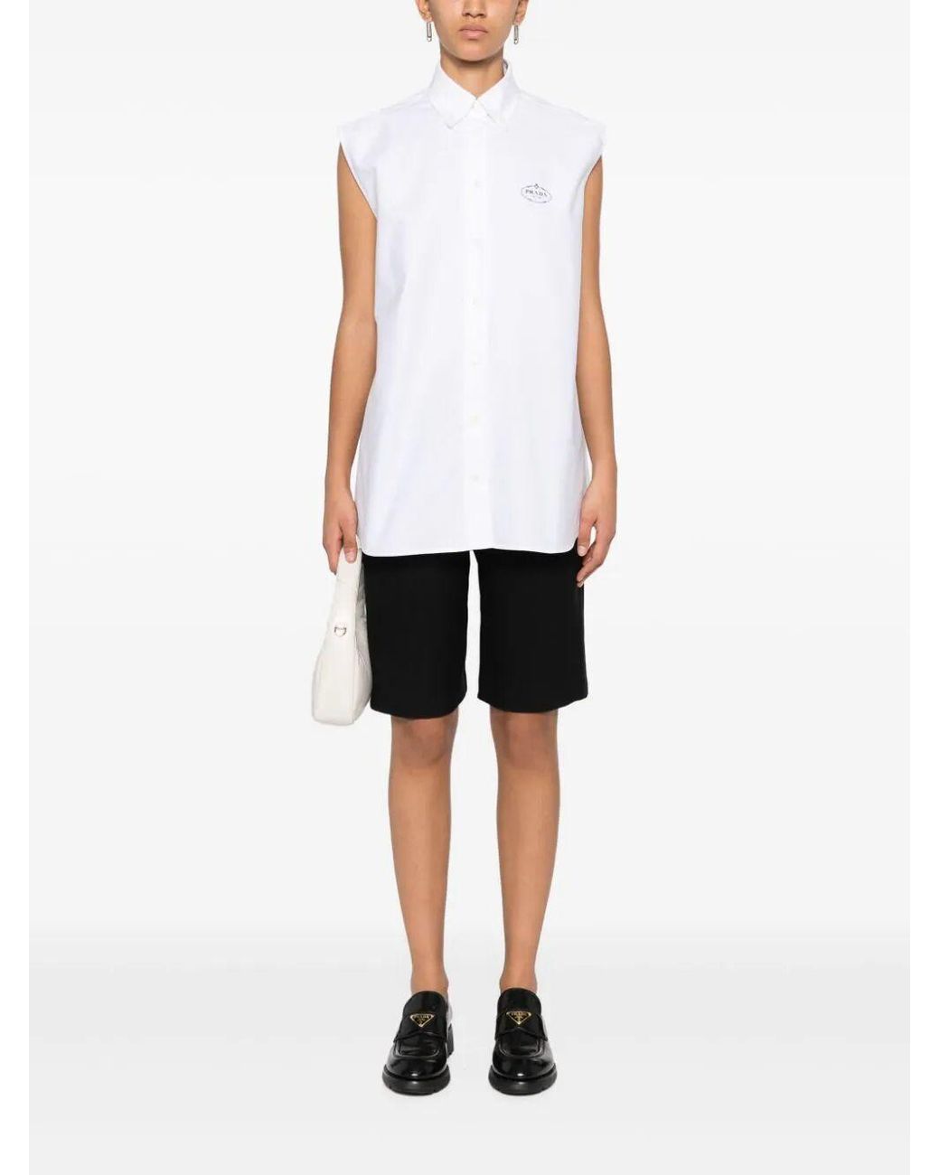 Prada White Oxford Shirt