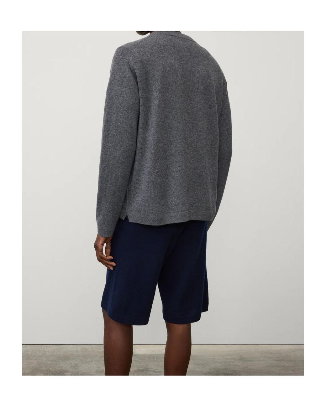 Lisa Yang Gray The Clayton Sweater for men