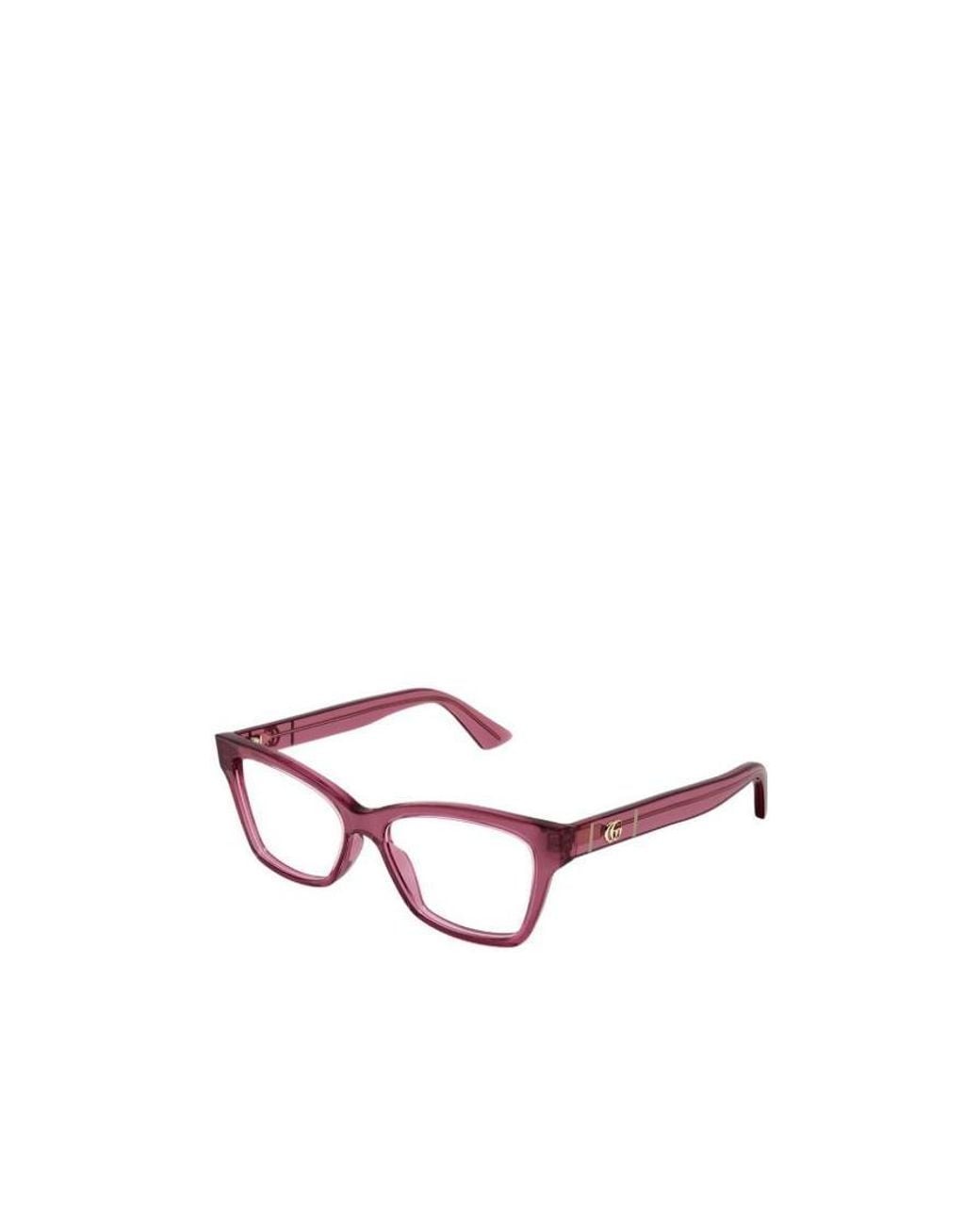 Gucci White Eyewear Rectangle Frame Glasses