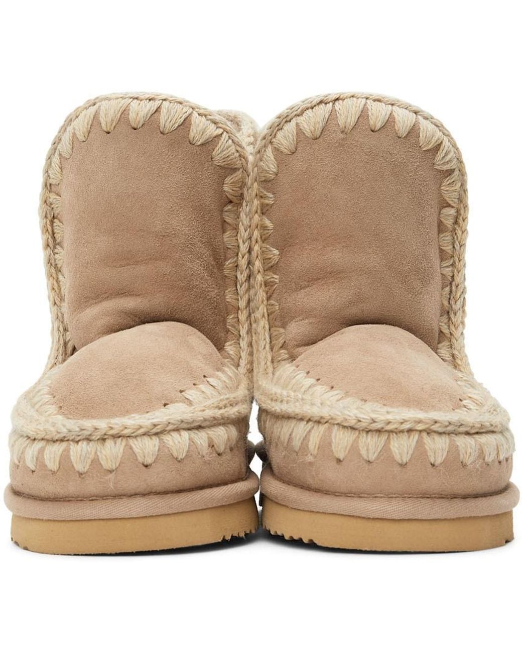 Mou Natural Ankle Snow Boots