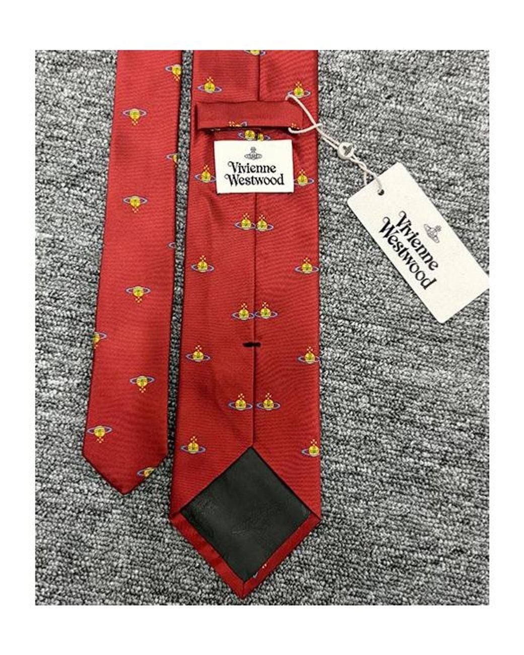 Vivienne Westwood Red Pointed Tie for men
