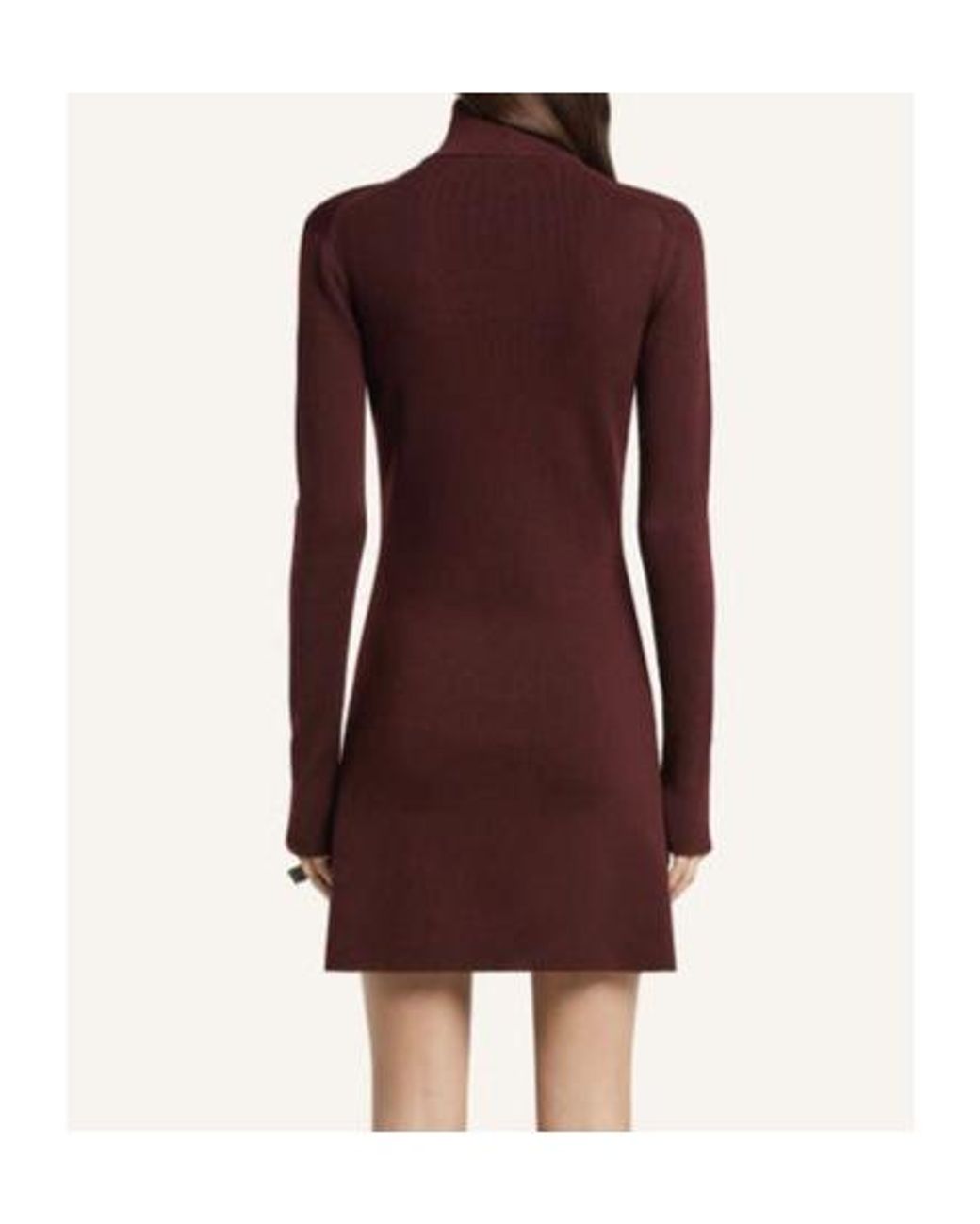 Courreges Red Courrèges Zipped Mockneck Dress