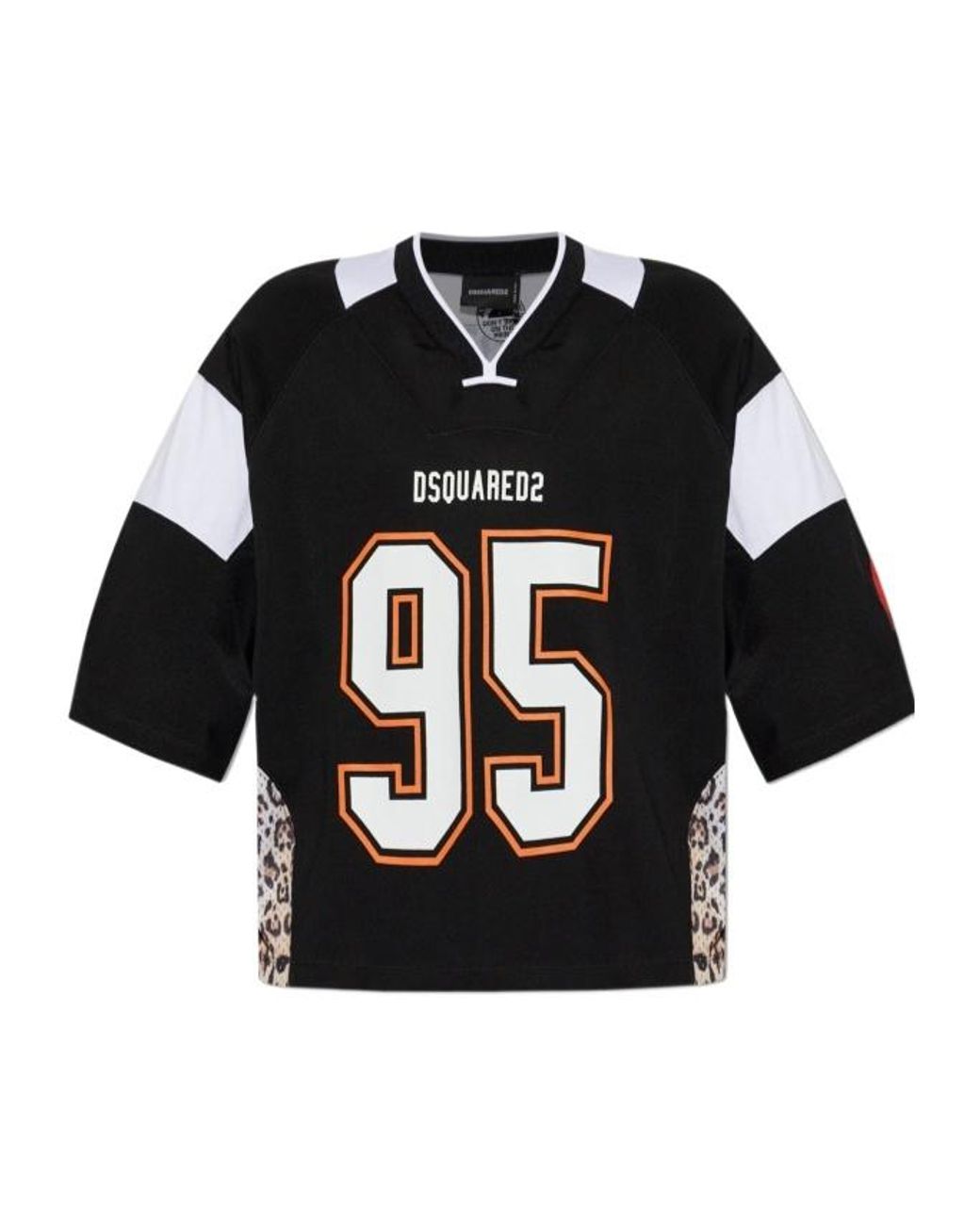 DSquared² Black Logo Print Jersey T-Shirt for men