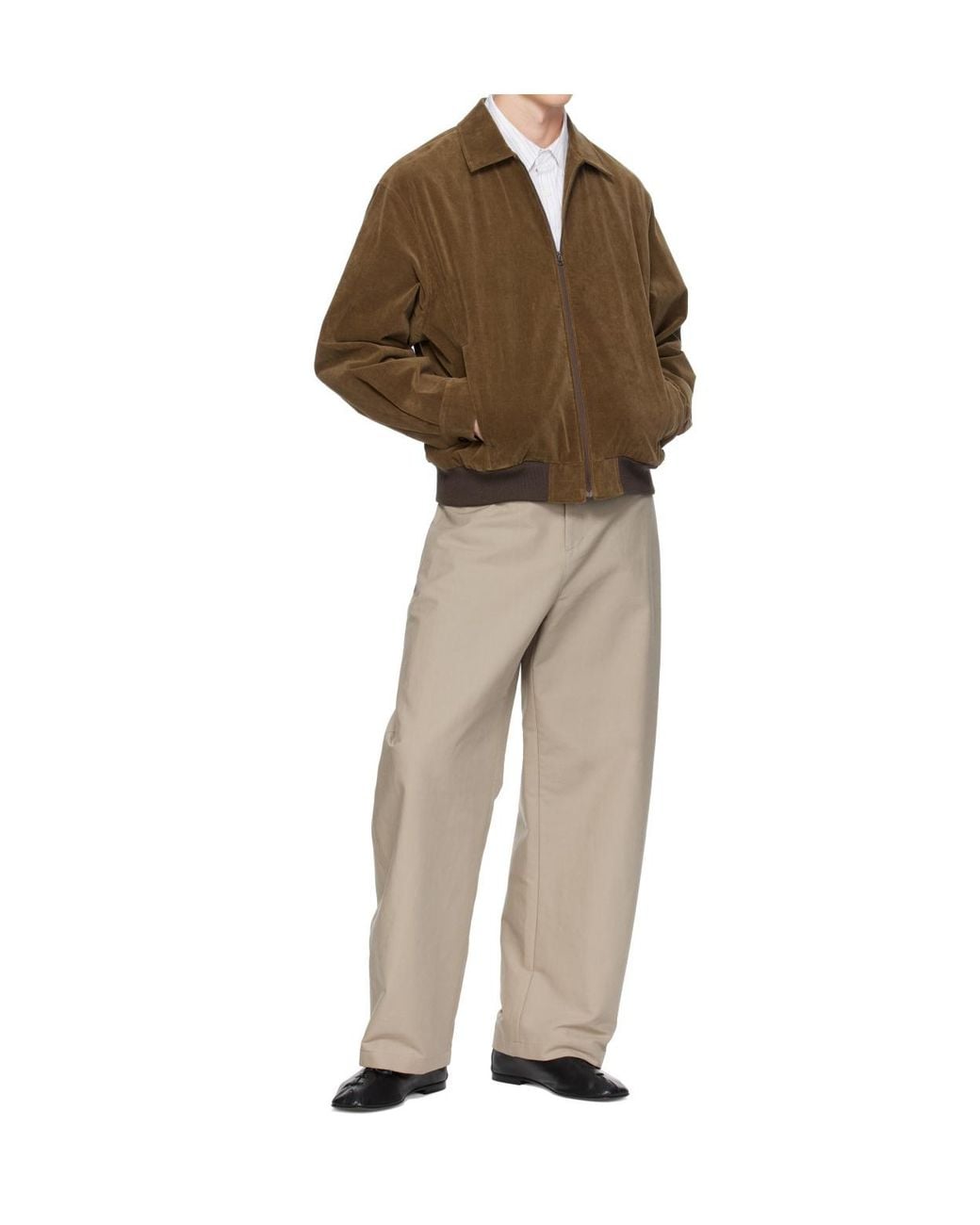 Amomento Natural Curved Long Trousers for men