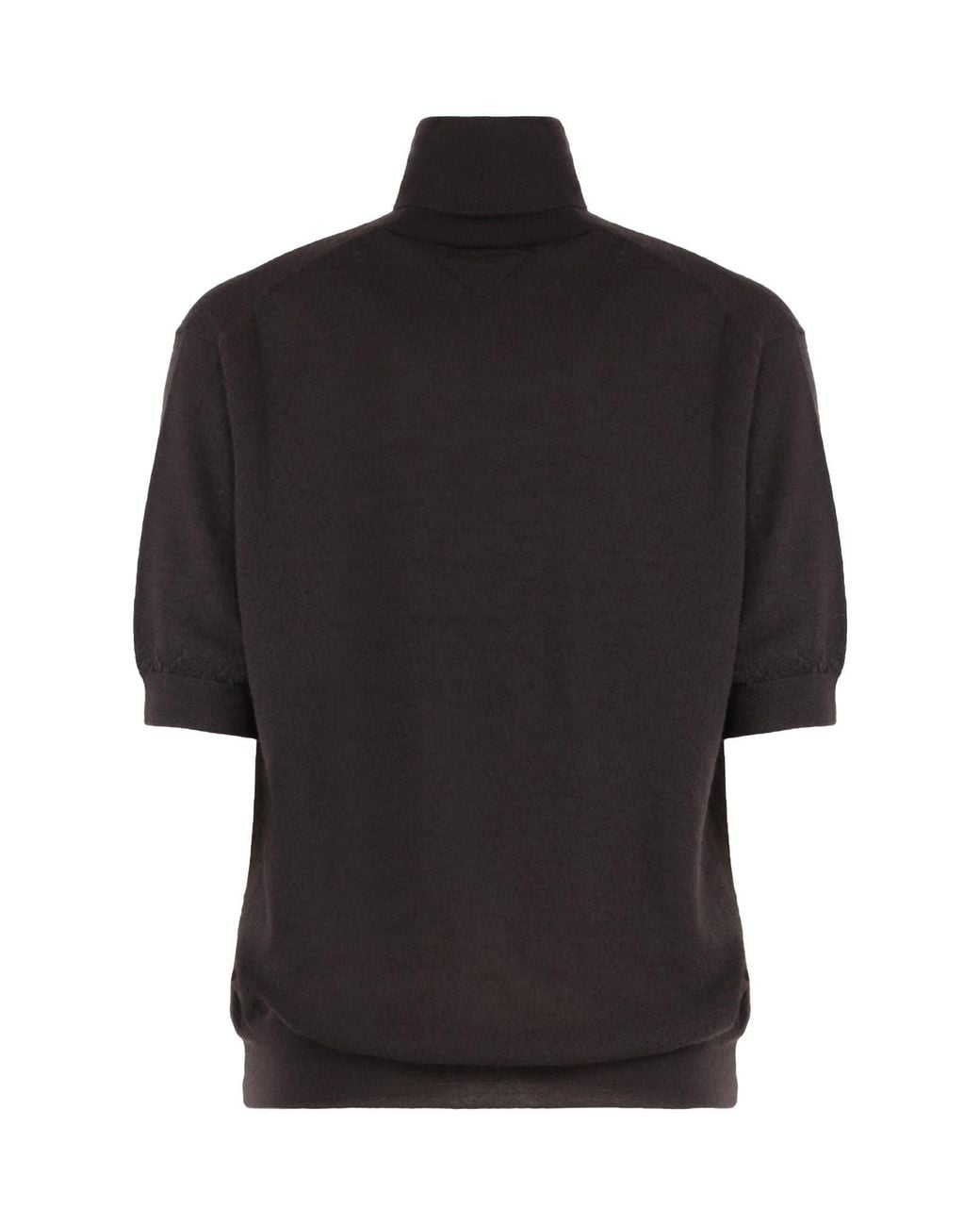 Prada Black Turtleneck Short-Sleeved Jumper