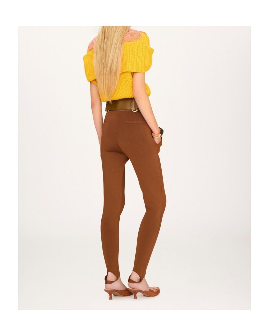 Chloé Brown Stirrup Pants