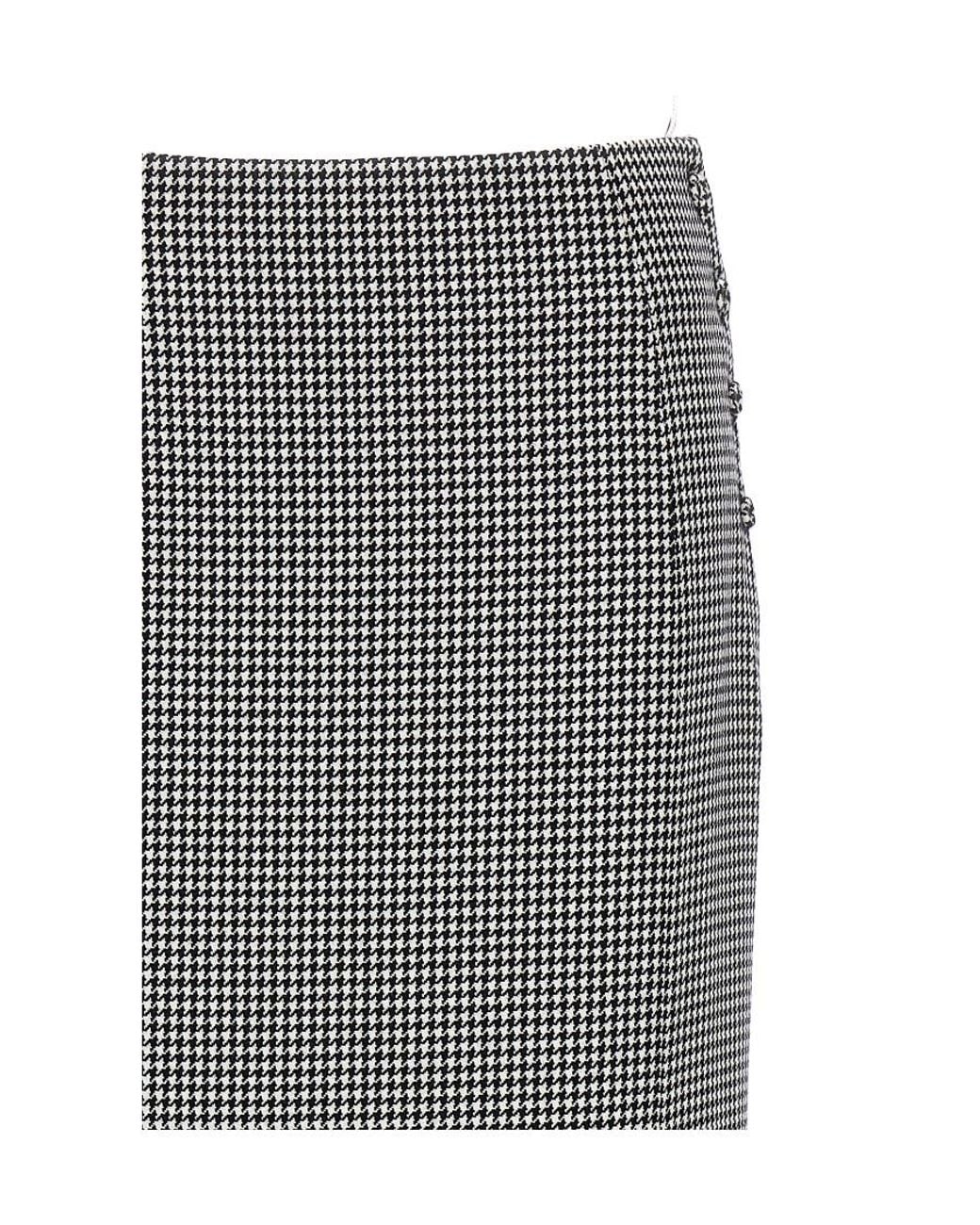 Thom Browne Gray Patterned Skirt
