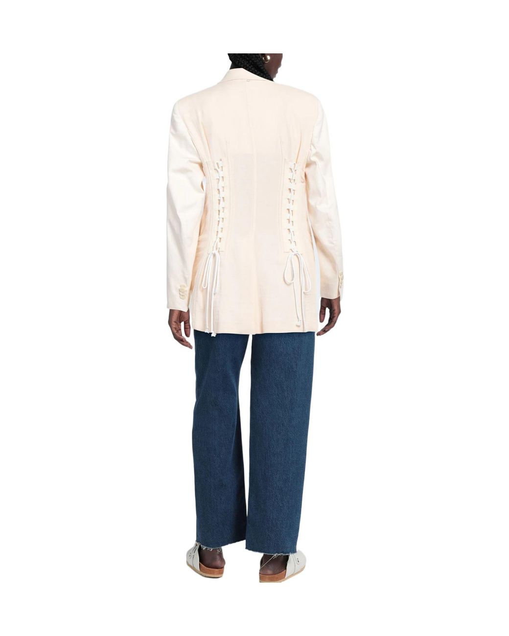 Sportmax Natural Denim Single- Blazer