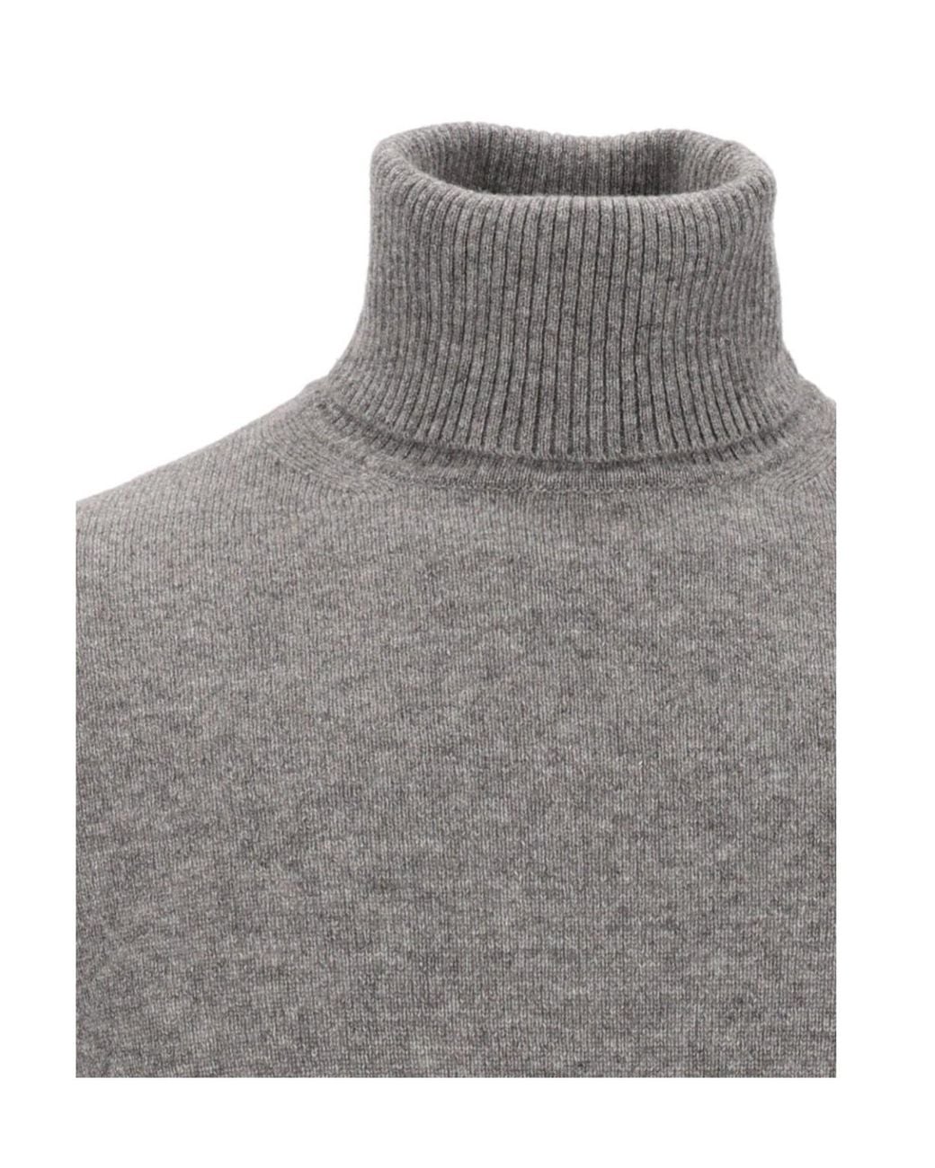 Emporio Armani Gray Turtleneck Sweater for men