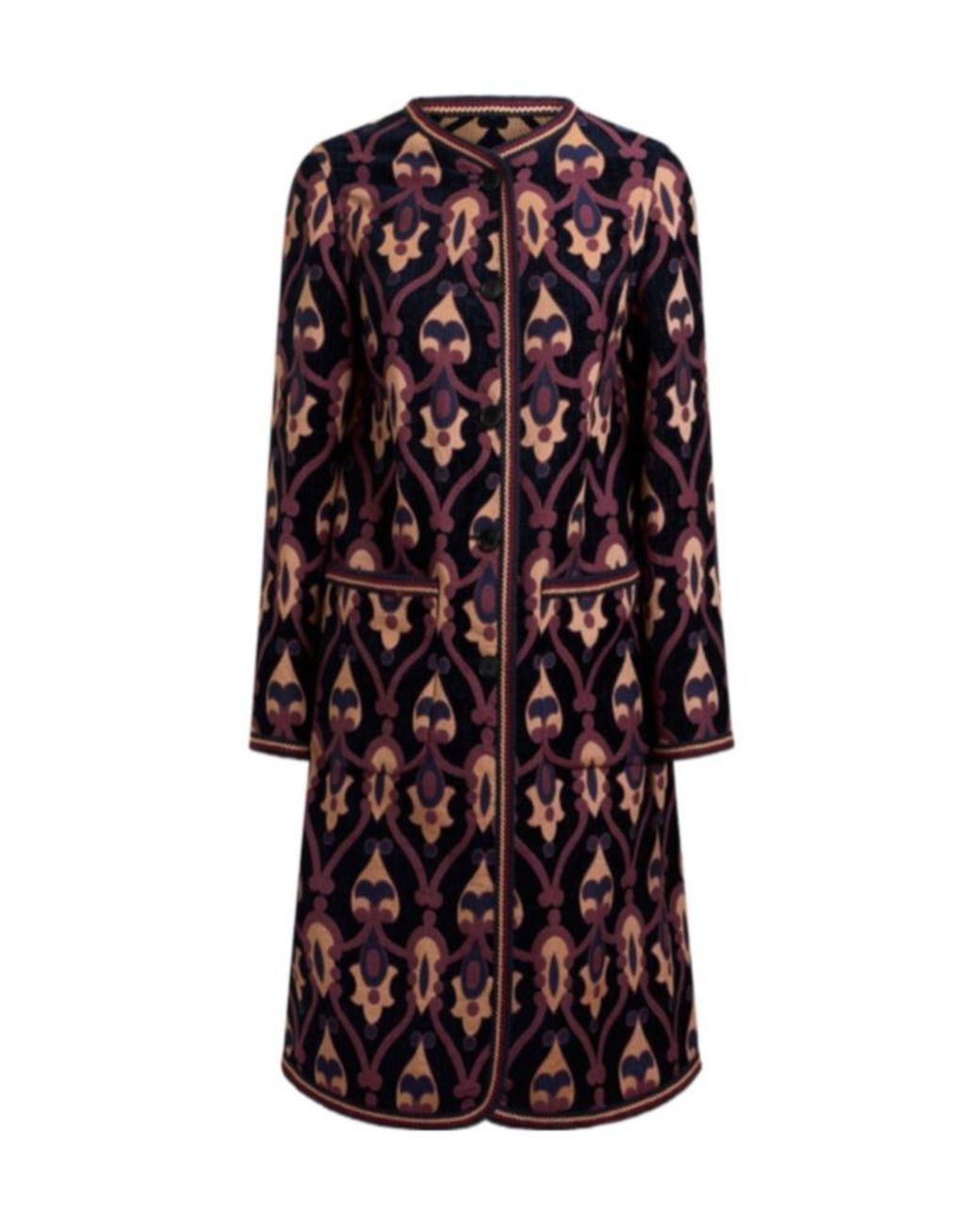 Etro Multicolor Patterned Long Coat