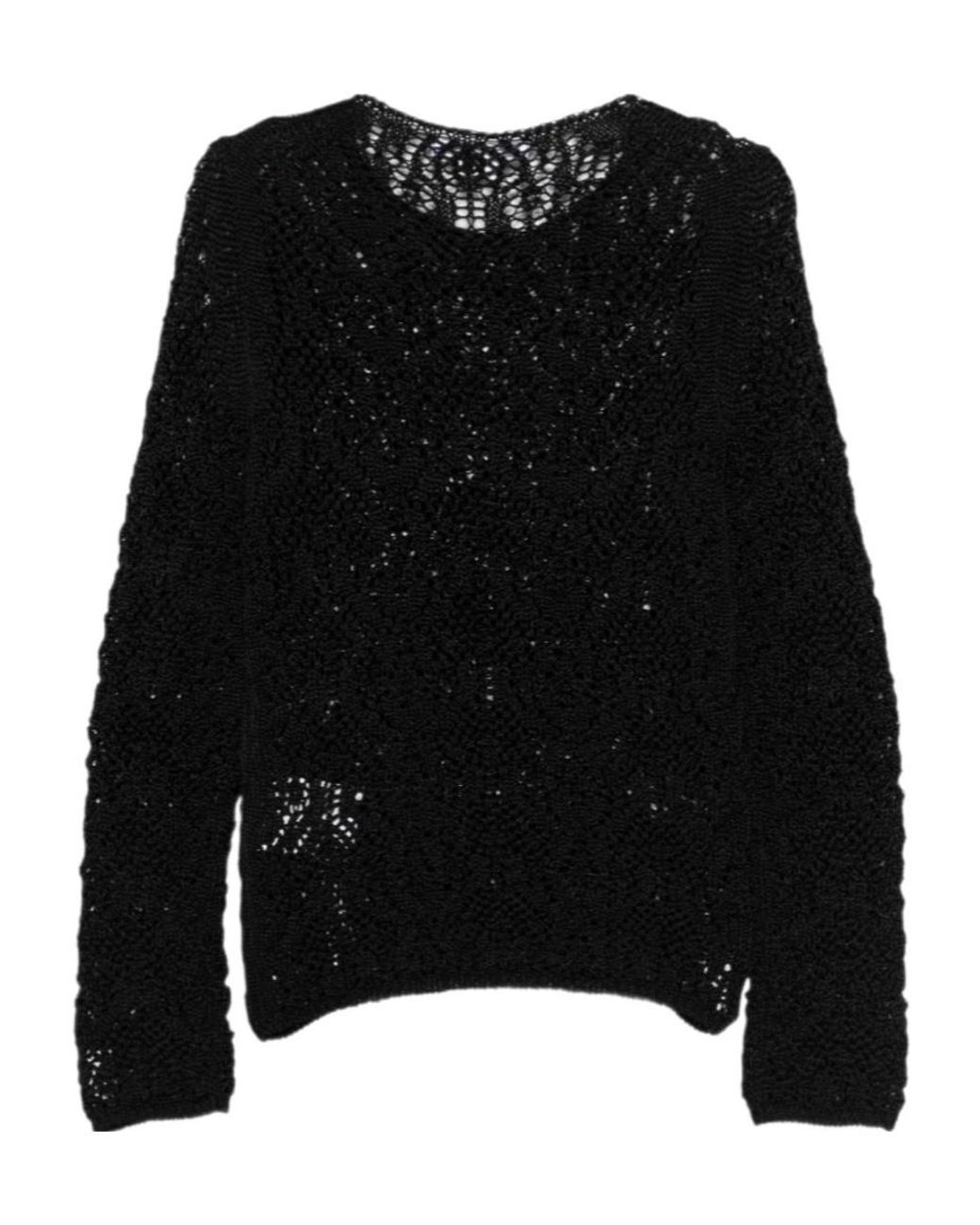 Comme des Garçons Black Long-Sleeved Knitwear