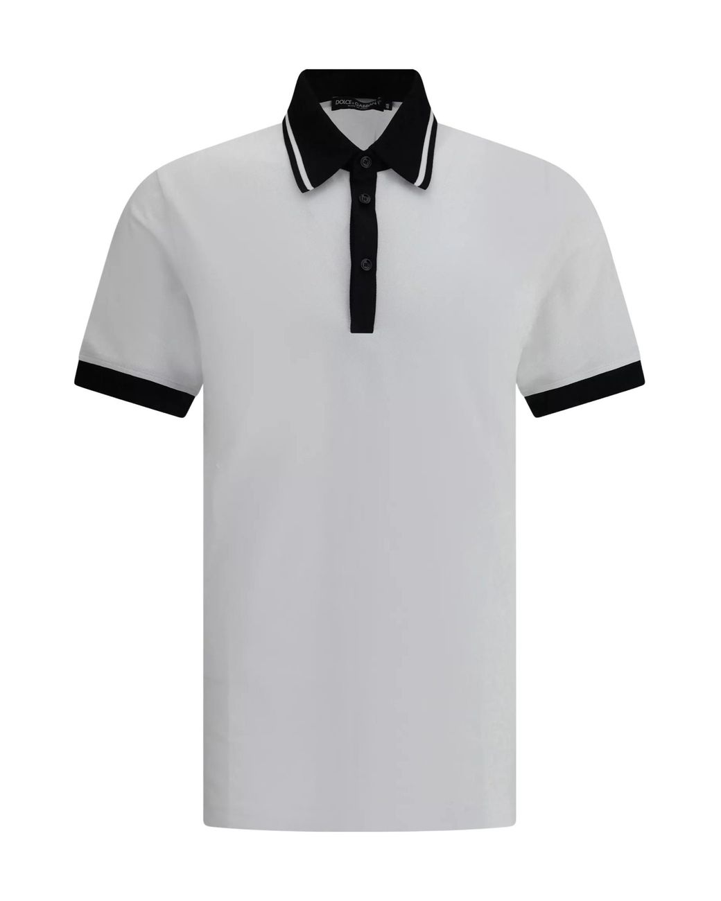 Dolce & Gabbana Gray Maxi Logo Polo Shirt for men