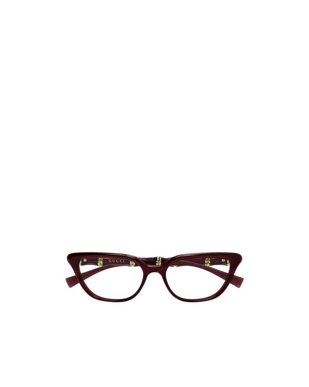 Gucci White Eyewear Cat-Eye Frame Glasses