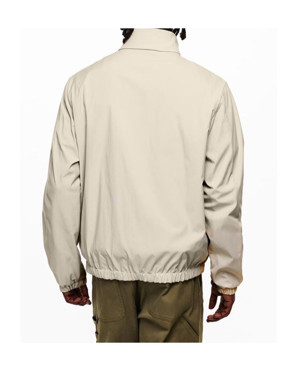 Moncler White Logo-Stamped Casual Jacket for men