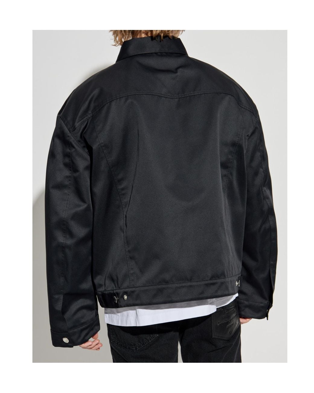 DSquared² Blue Logo Label Oversized Jacket for men