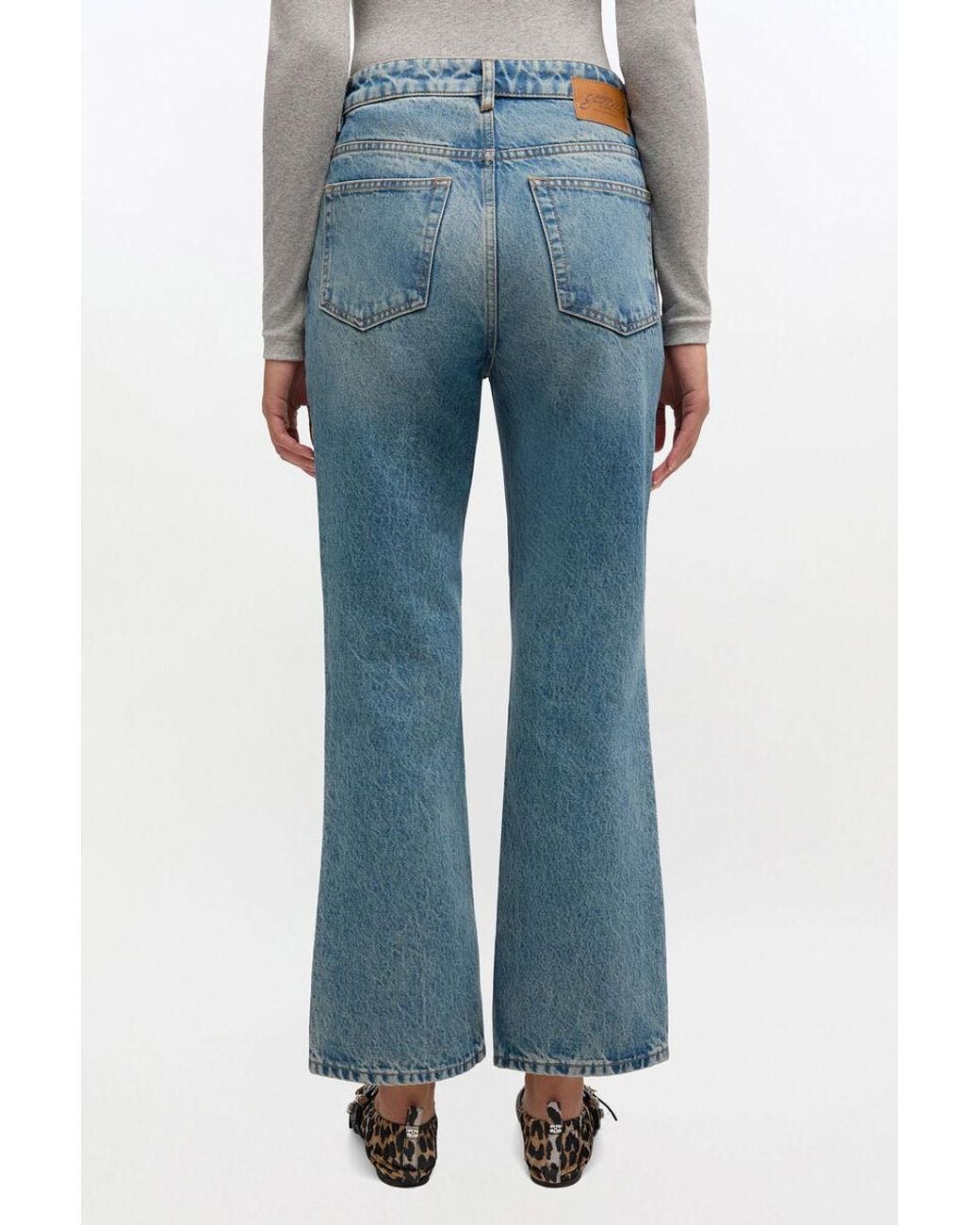 Ganni Blue Betzy Flared Jeans