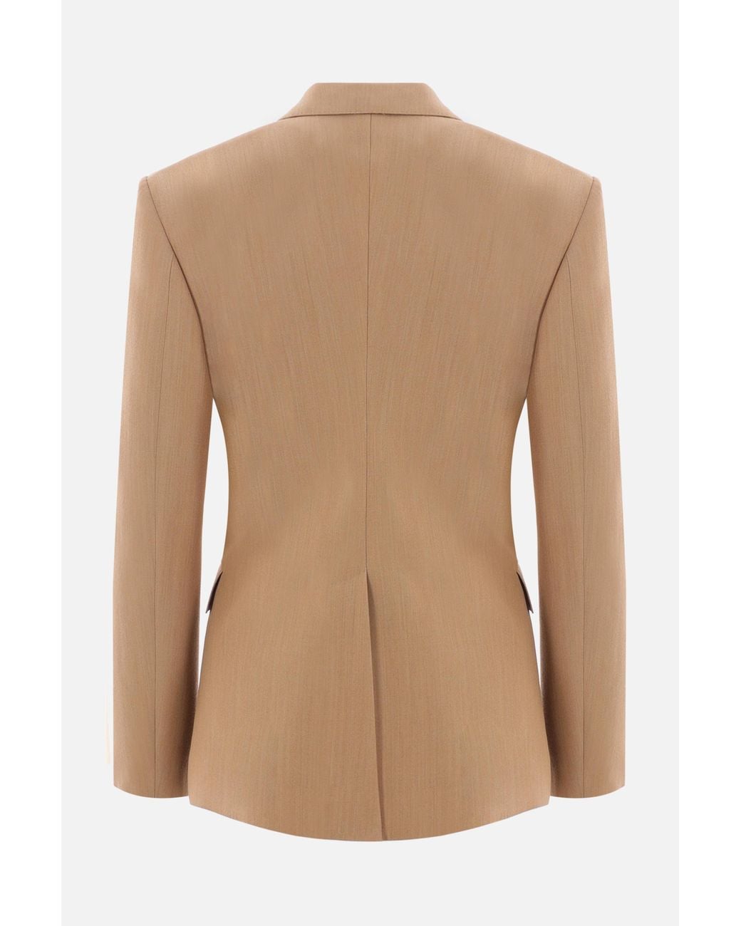 Burberry Natural Single-Breasted Tailored Jacket