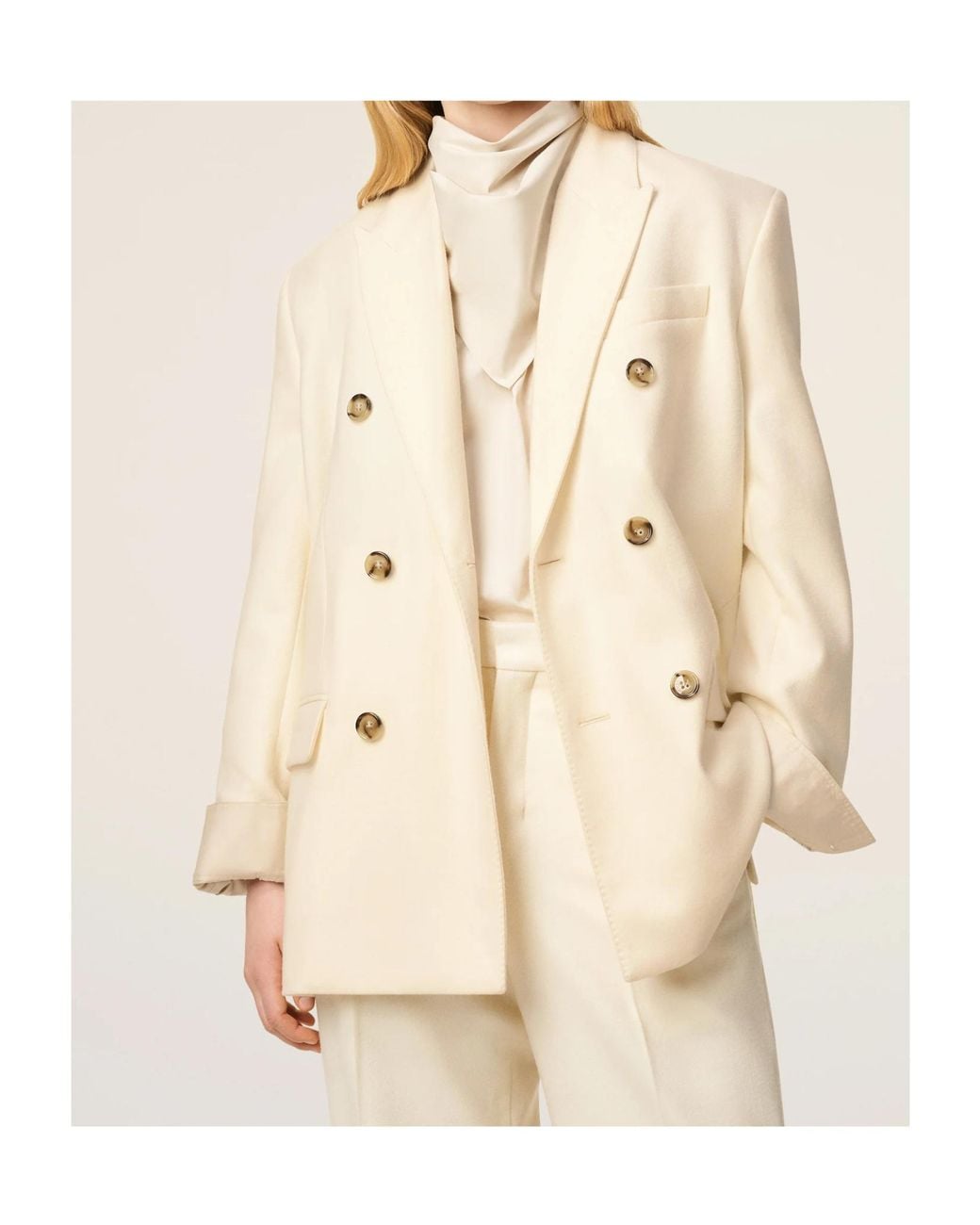 AMI Natural Ami Double-Breasted Blazer