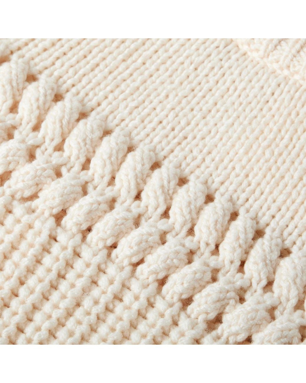 Isabel Marant White Cable Knit Jumper