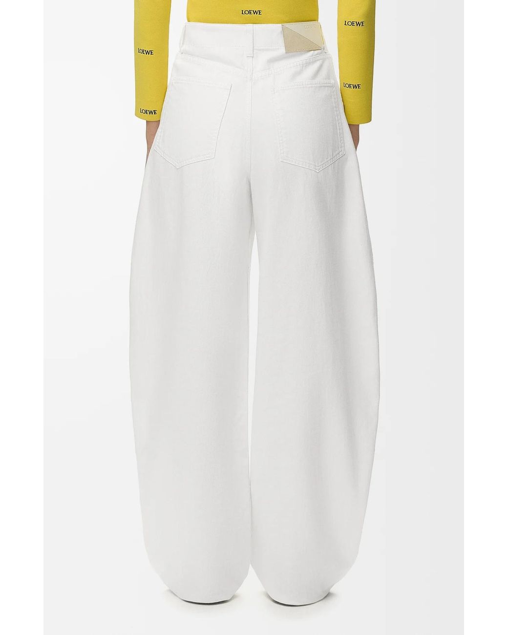 Loewe White Belt Loop Jeans