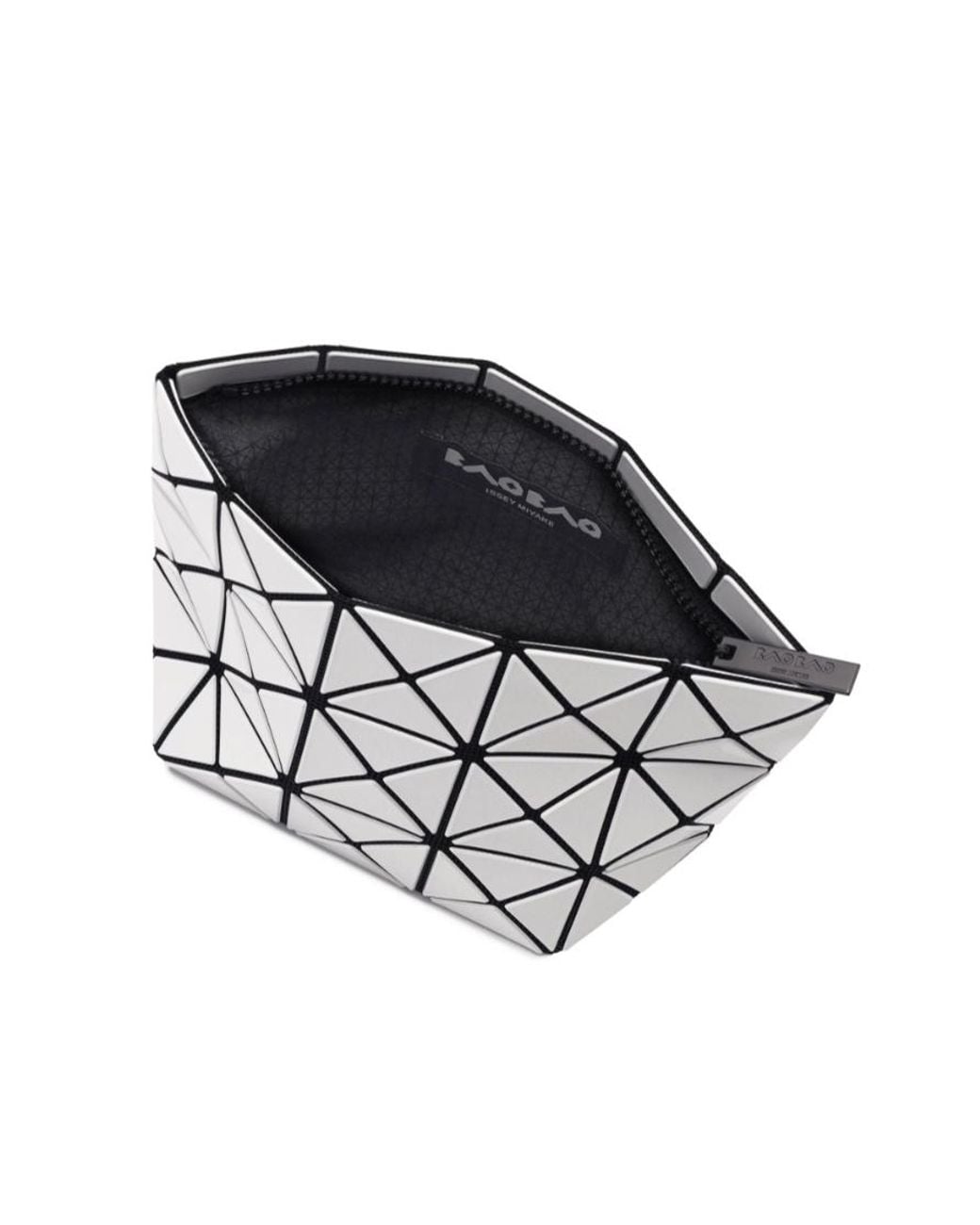 Issey Miyake White Geometric-Shape Clutch Bag