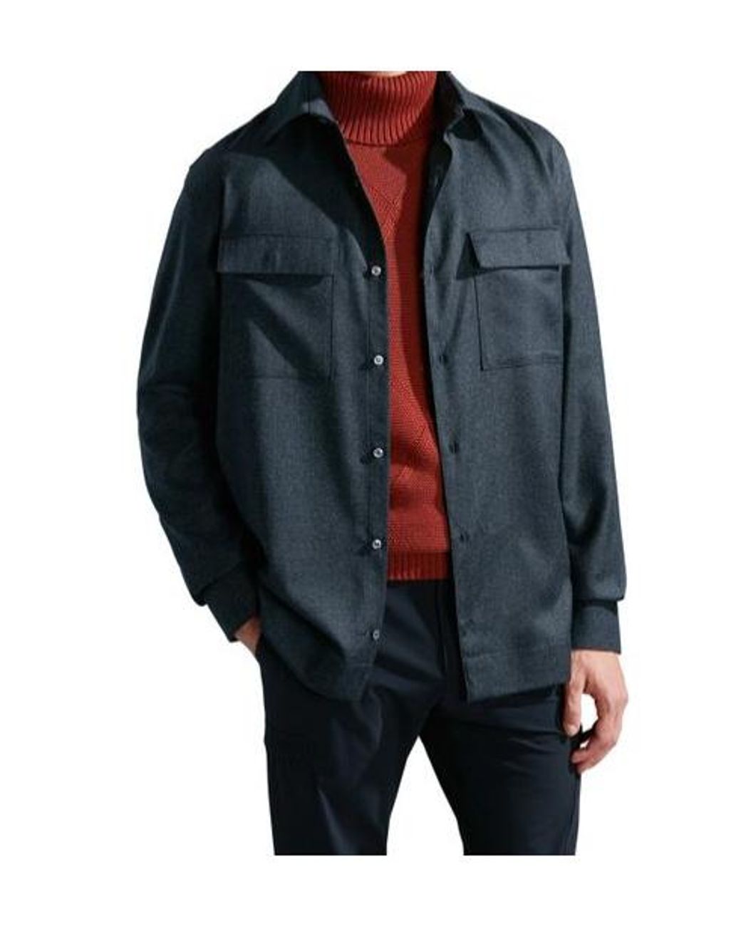Paul & Shark Blue Long-Sleeved Shirt for men