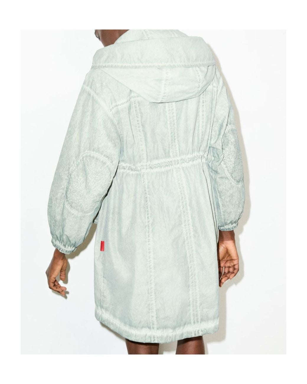 MAX&Co. Gray Lightweight Nylon Parka