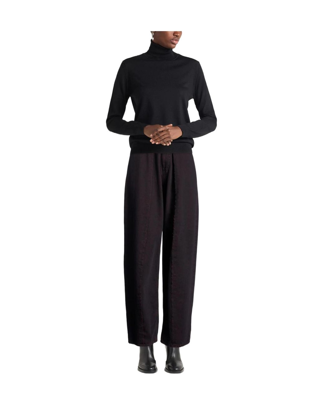MM6 by Maison Margiela Blue Solid Color Denim Trousers