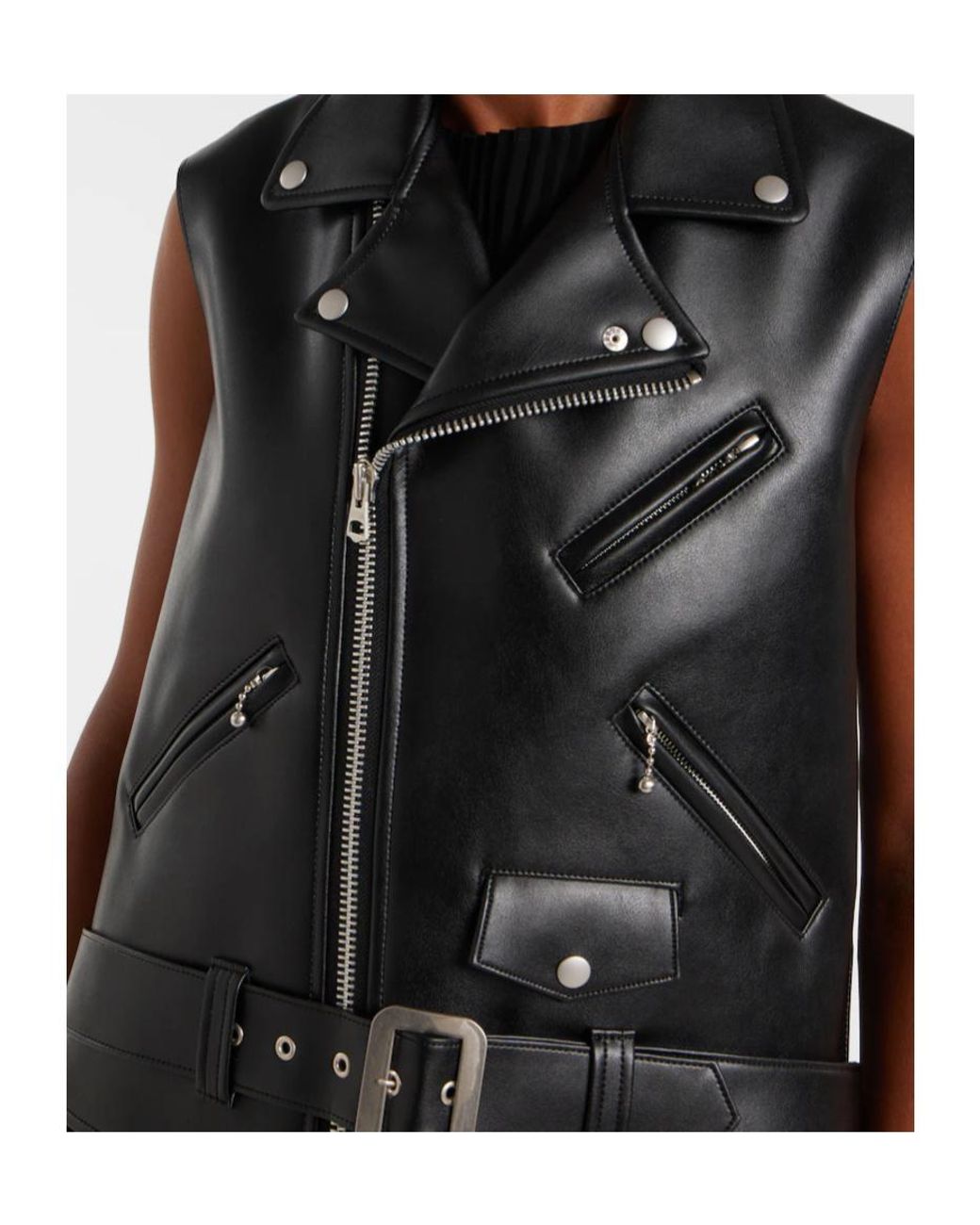 Junya Watanabe Black Pleated Detail Zip-Up Dress
