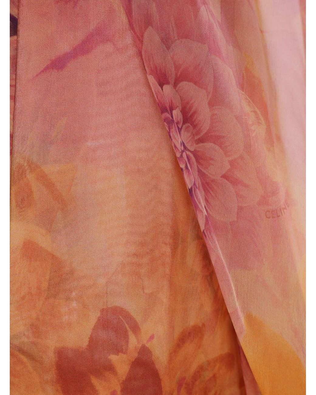 Céline Orange Caftan Dress