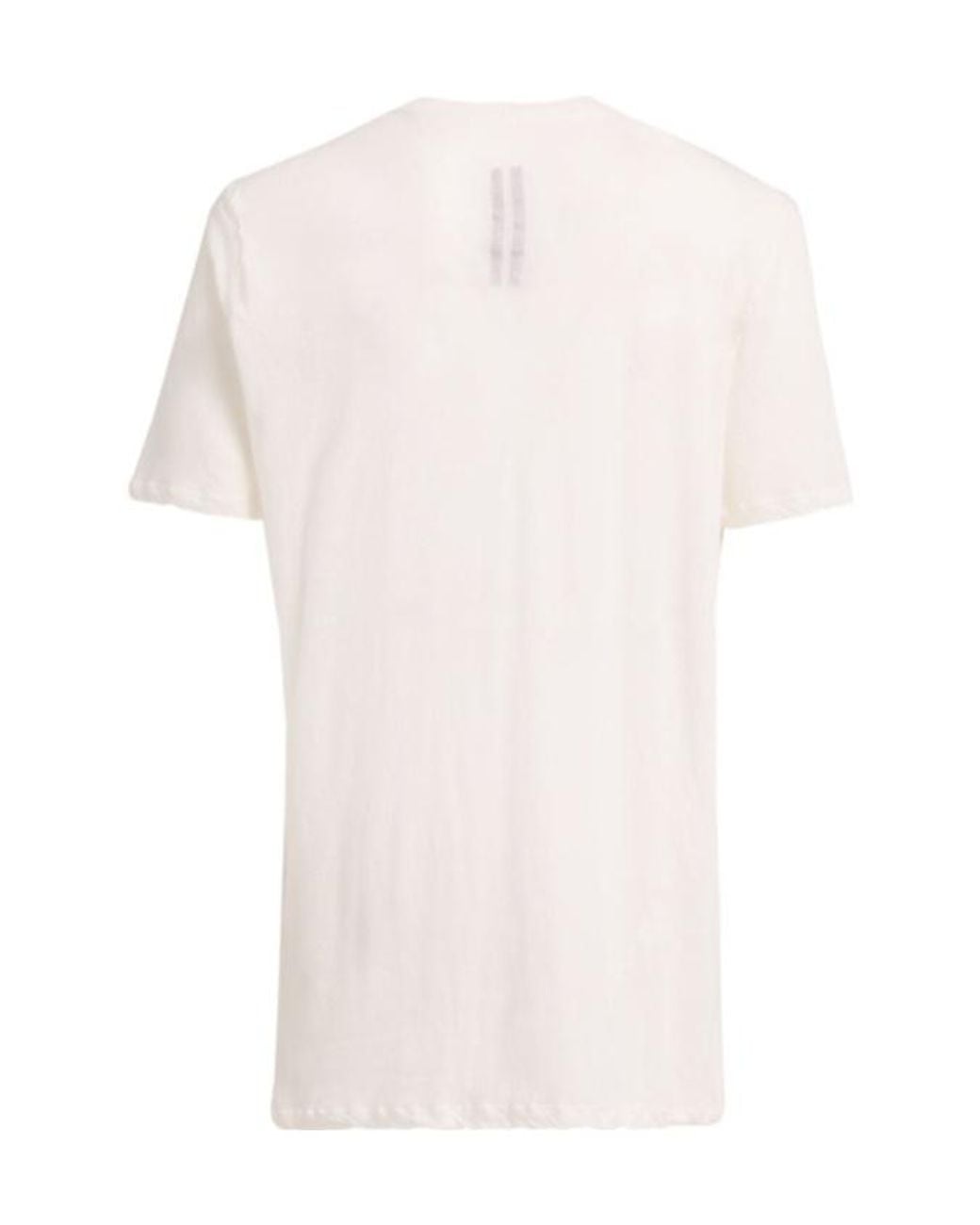 Rick Owens White Crewneck Shortsleeve for men