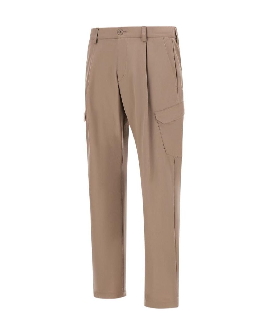 Herno Natural High-Waist Tapered Trousers for men