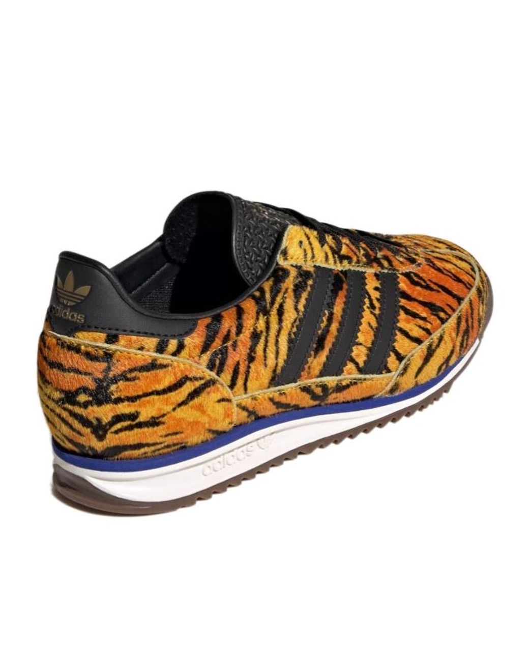 Adidas Originals Brown Sl 72 Og Patterned Low-Top Sneakers