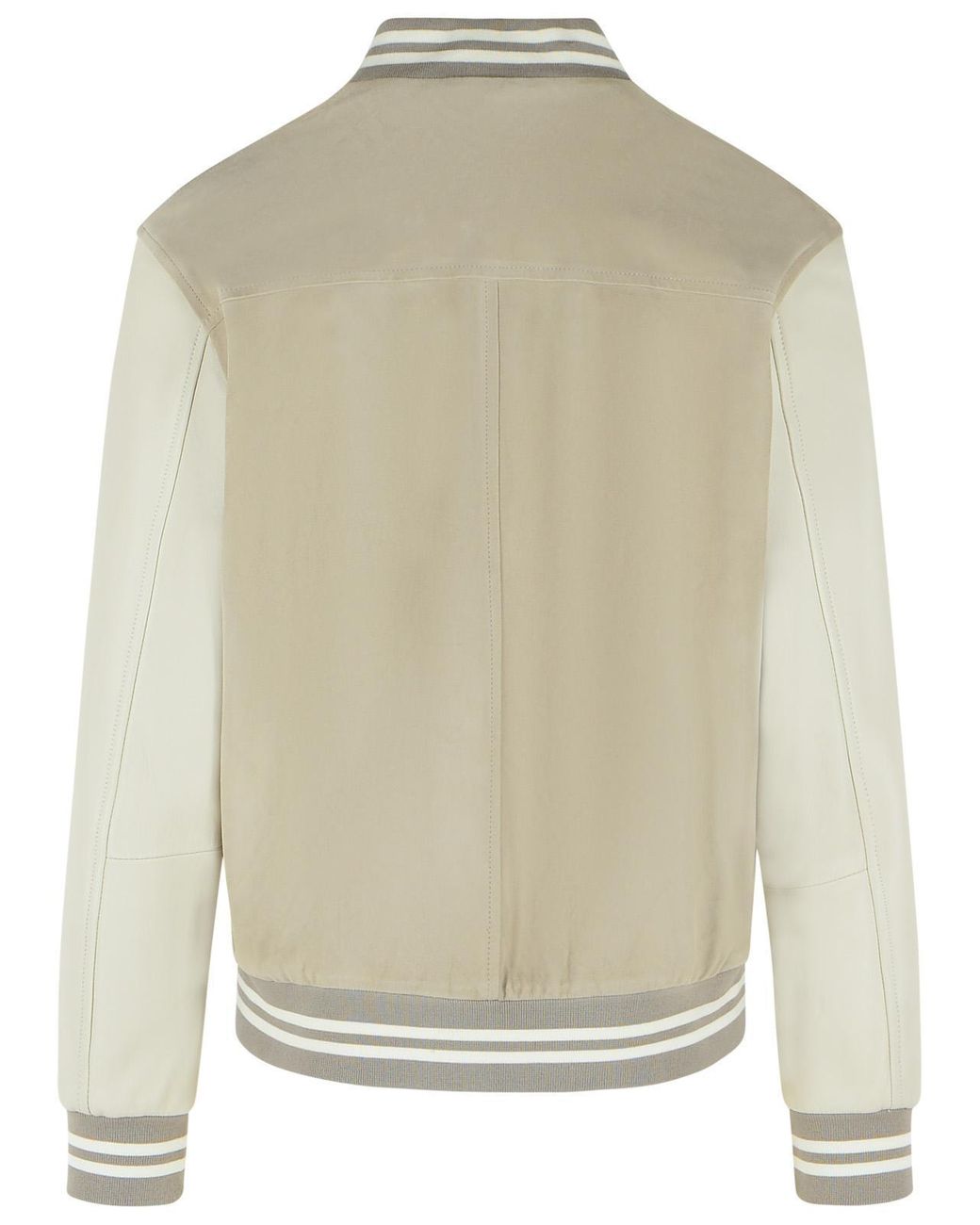 Eleventy Natural Snap-Button Bomber Jacket for men