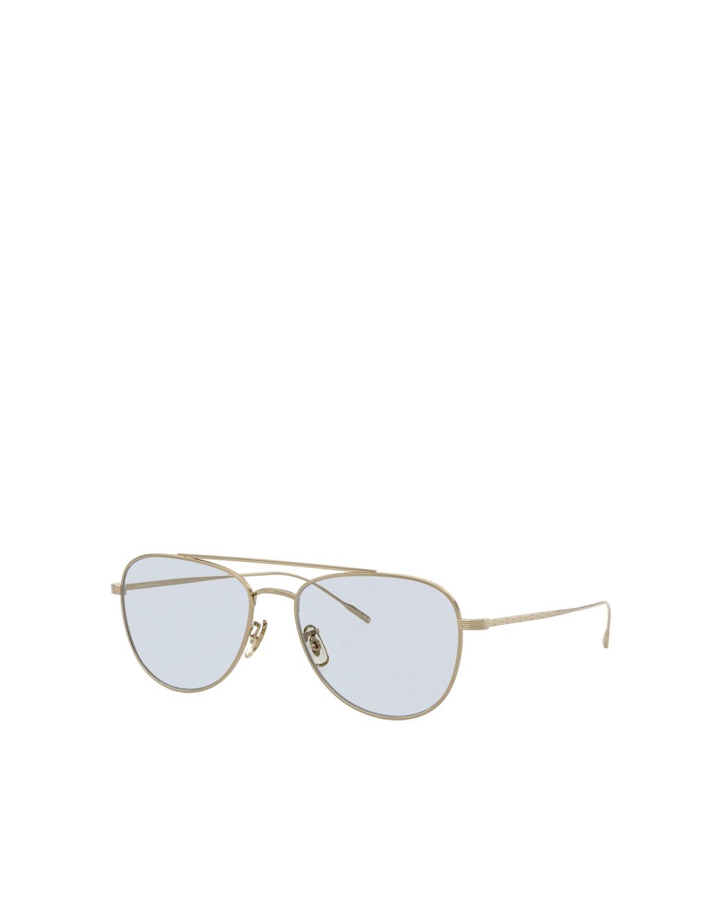 Oliver Peoples White Stilson Pilot-Frame Sunglasses for men