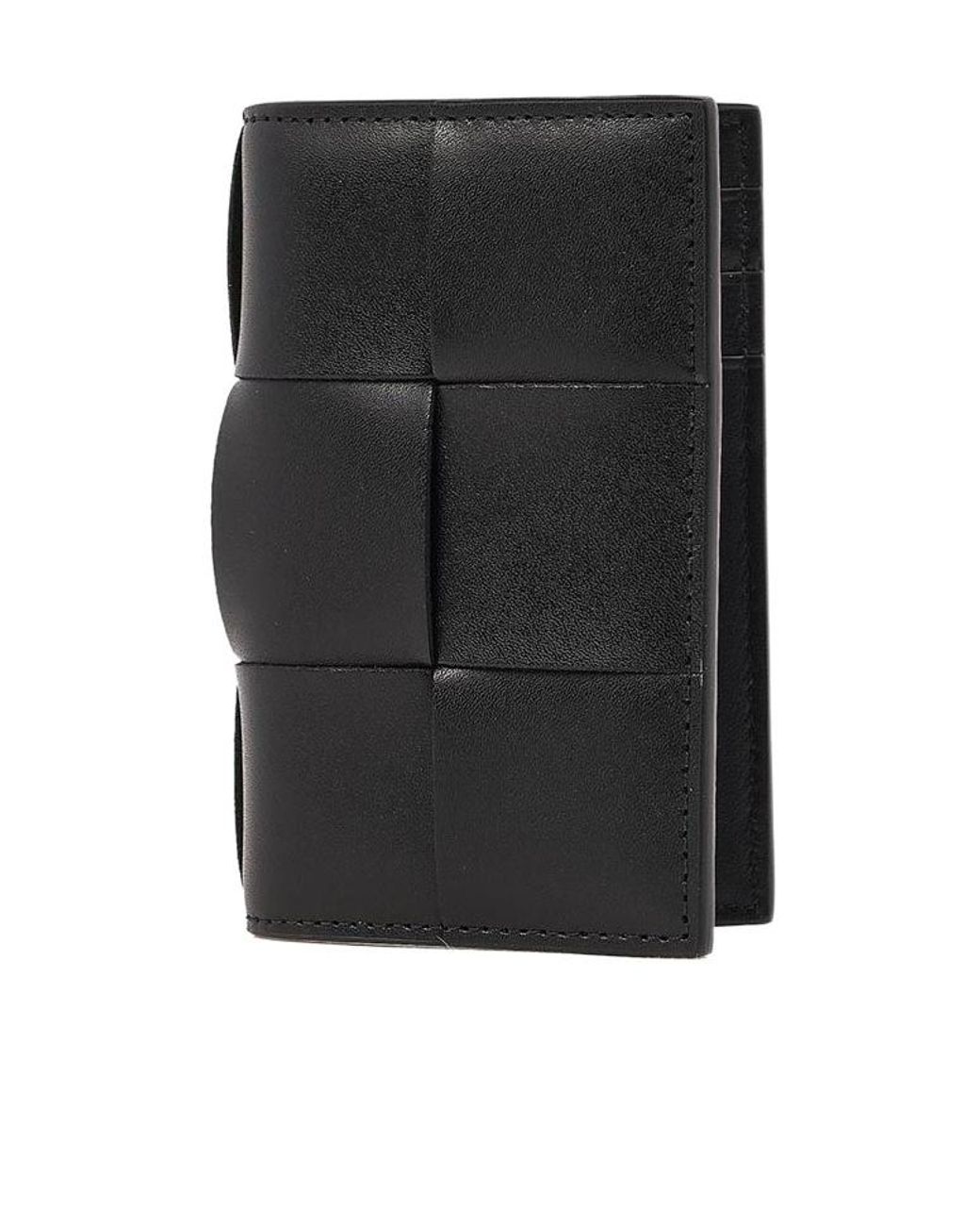 Bottega Veneta Black Bi-Fold Wallet for men